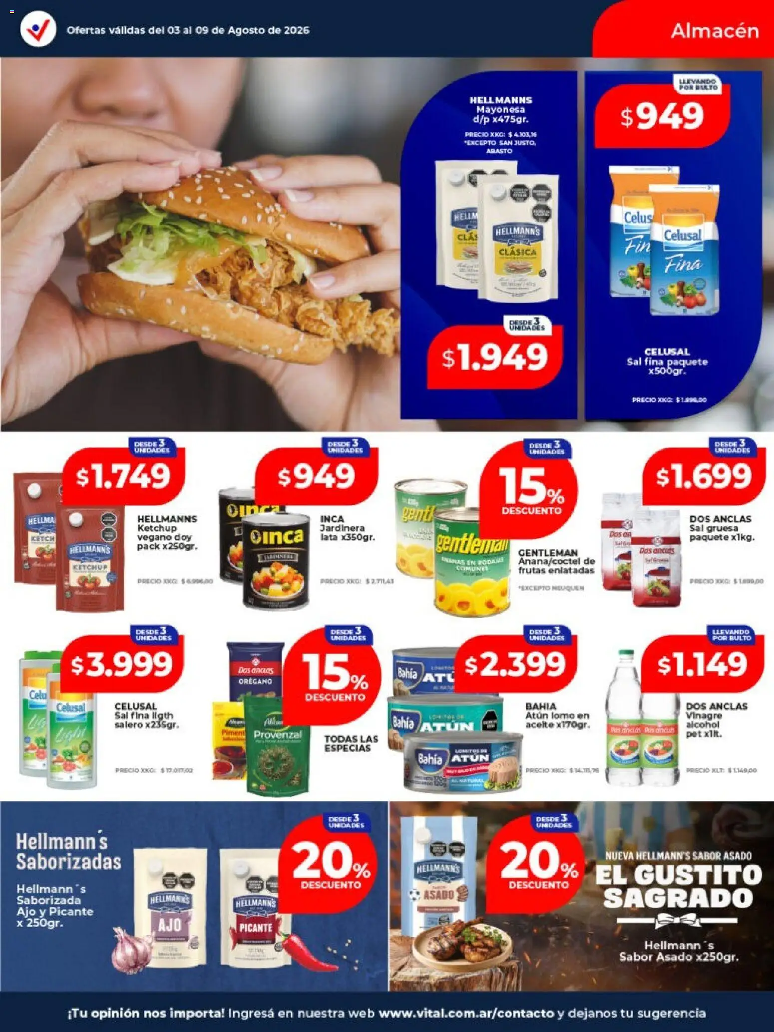 Vista previa del folleto de la tienda Vital válido desde el 03/08/2026 