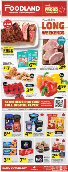 Preview of leaflet Foodland weekly flyer / circulaire from shop Foodland is valid from May 14, 2026