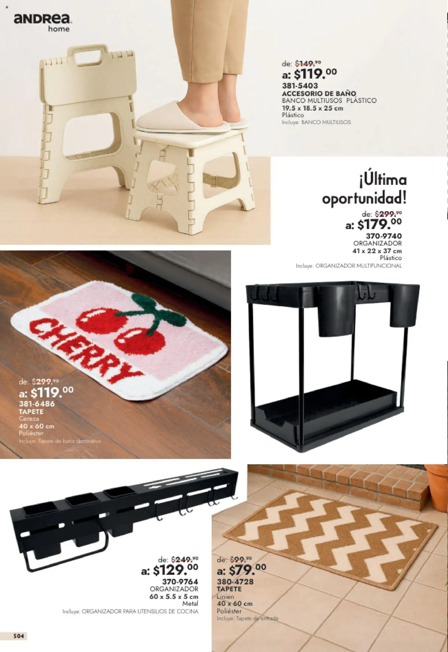 Vista previa las ofertas de la tienda Andrea - Andrea catálogo Outlet desde el 26/07/2026 