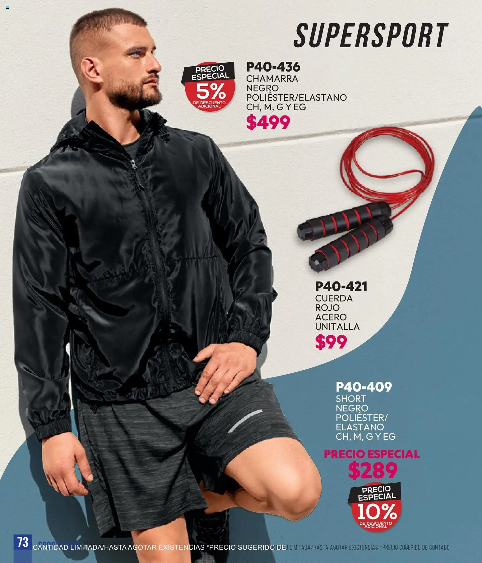 Vista previa las ofertas de la tienda Cklass - Cklass catálogo Sportweek desde el 28/04/2026 - Short, Chamarra, Cuerda