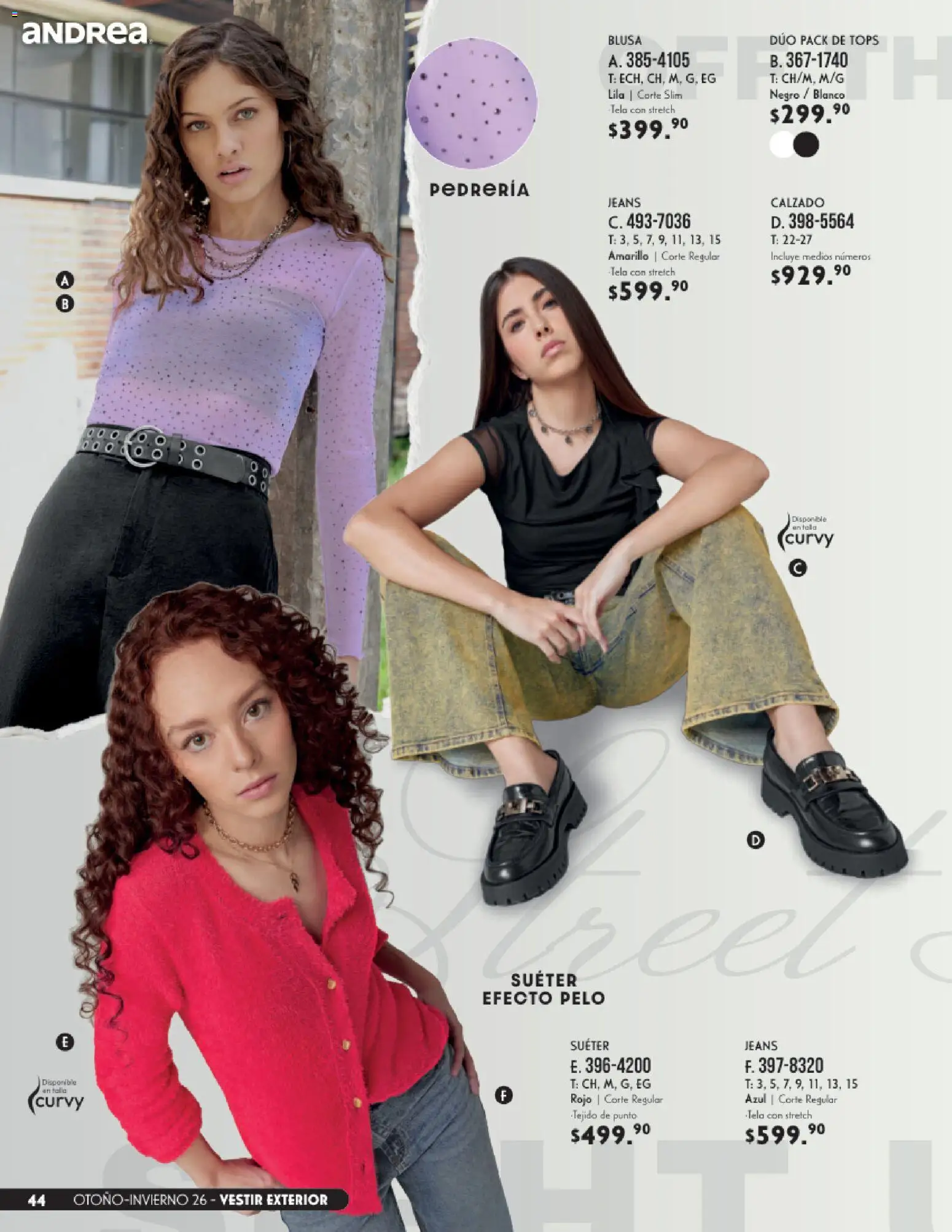Vista previa las ofertas de la tienda Andrea - Andrea catálogo Vestir desde el 23/08/2026 