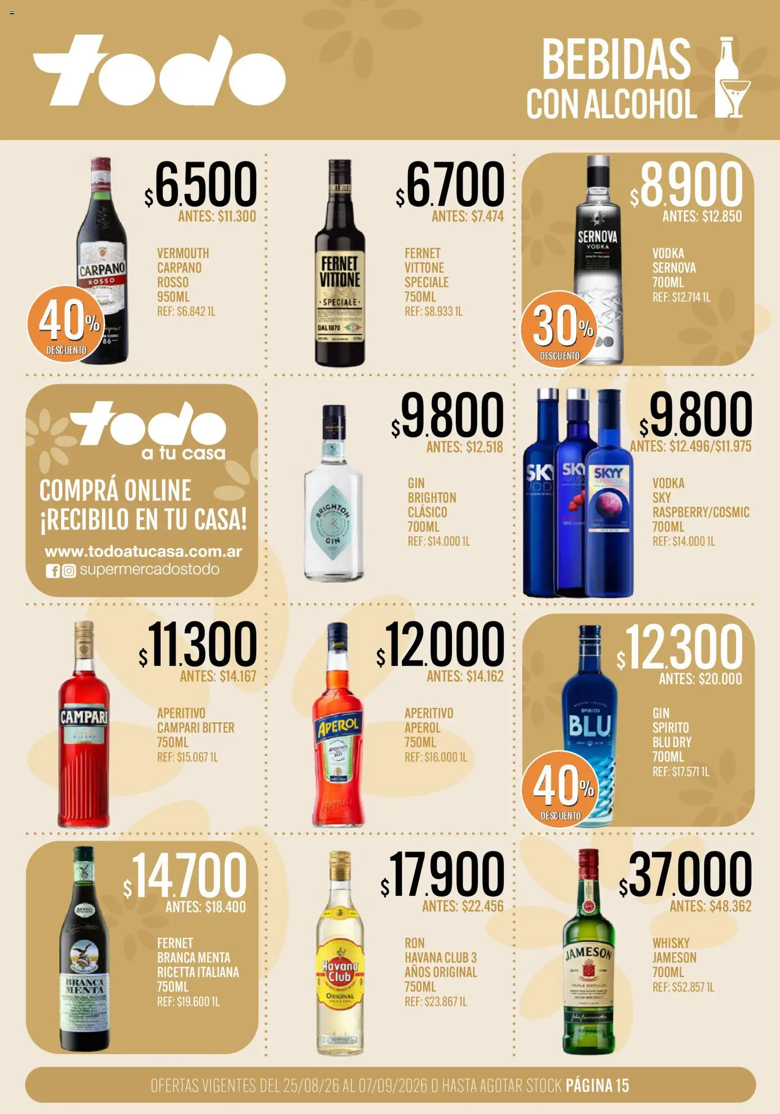 Vista previa del folleto de la tienda Supermercados TODO válido desde el 25/08/2026 