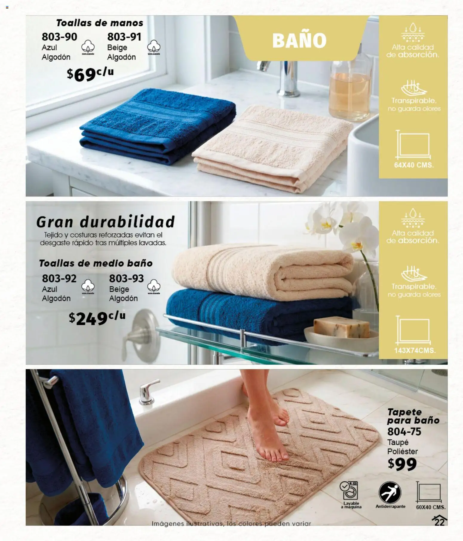 Vista previa las ofertas de la tienda Cklass - Cklass catálogo We Invierno desde el 11/09/2026 - Baño, Algodón, Toallas, Tapete