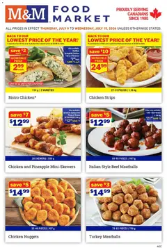 Preview of leaflet M&M Food Market weekly flyer / circulaire from shop M&M Food Market is valid from Jul 09, 2026