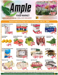 Preview of leaflet Ample Food Market weekly flyer Brampton from shop Ample Food Market is valid from Jul 17, 2026