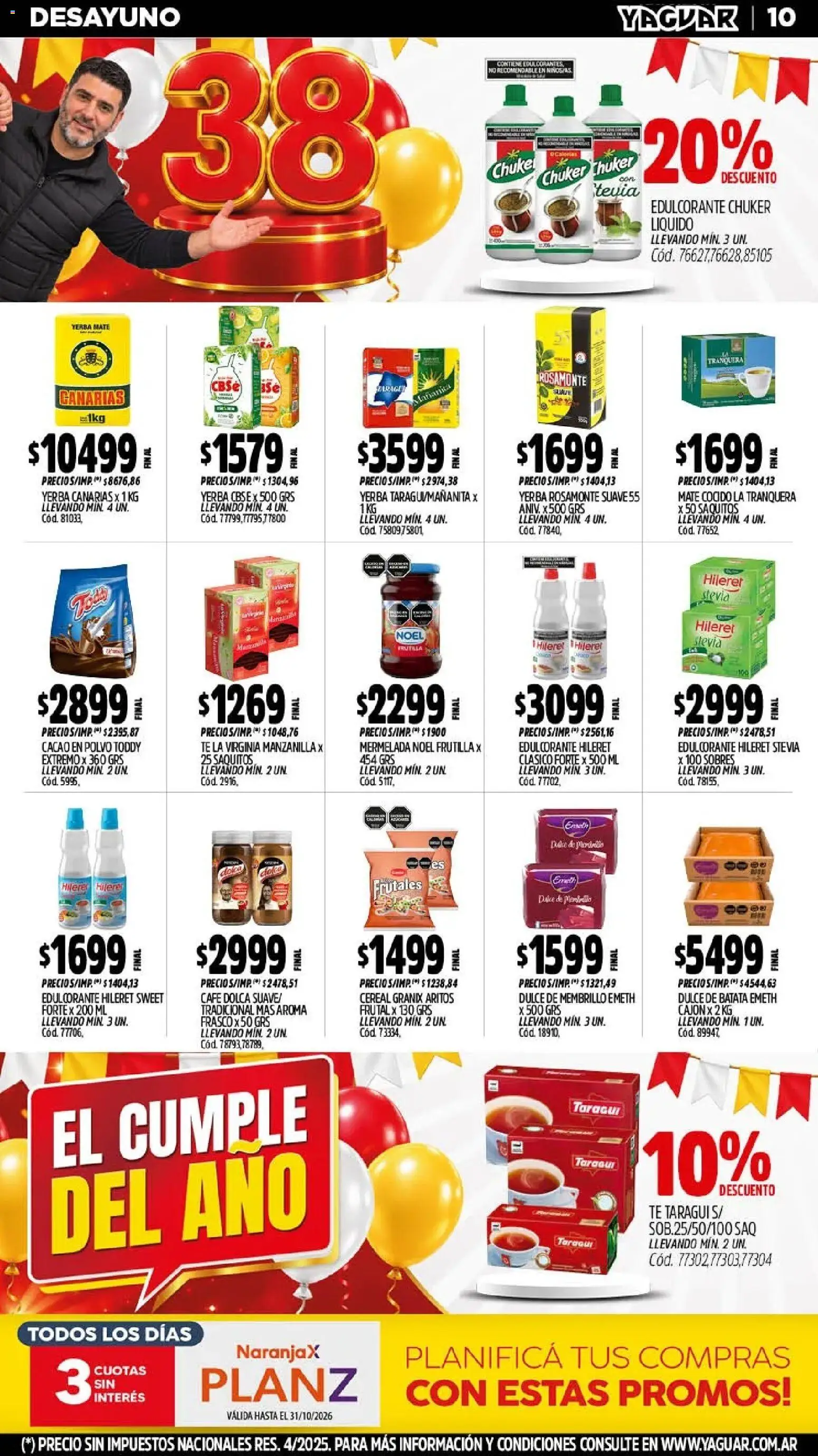 Vista previa del folleto de la tienda Yaguar válido desde el 19/10/2026 