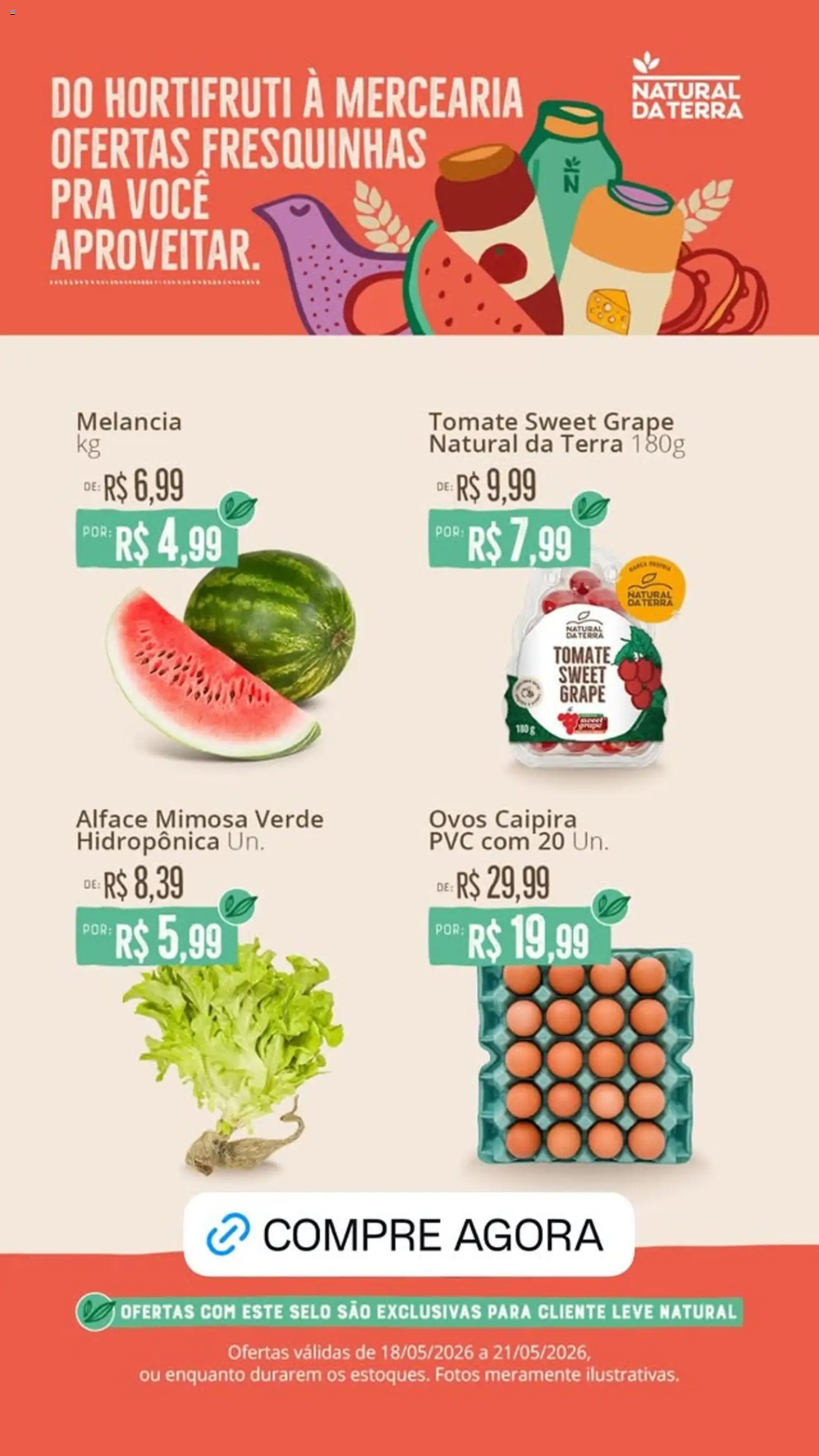 Pré-Visualização do folheto "Natural da Terra - Ofertas da semana" da loja Natural da Terra válido a partir de 18/05/2026