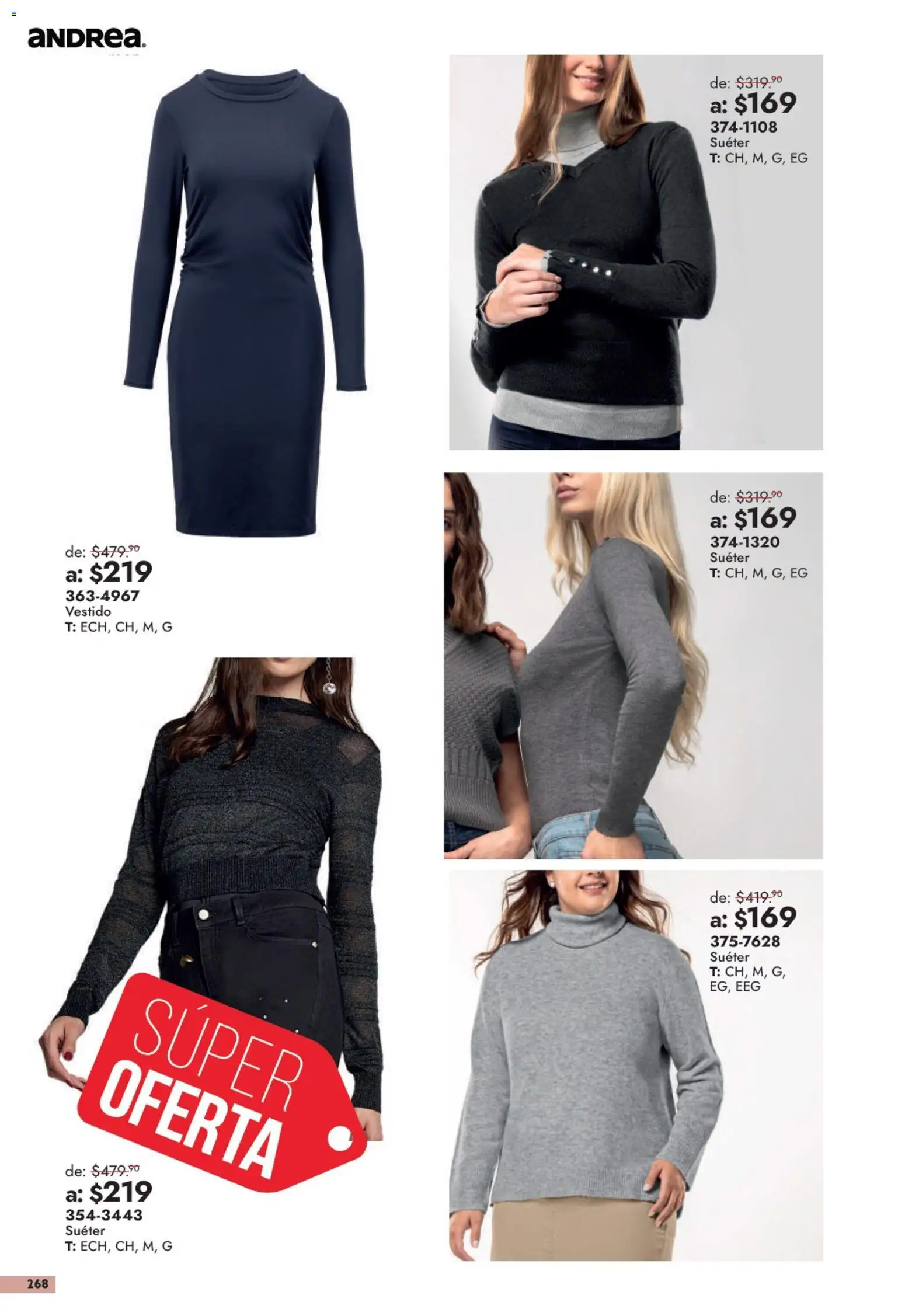 Vista previa las ofertas de la tienda Andrea - Andrea catálogo Outlet desde el 13/09/2026 