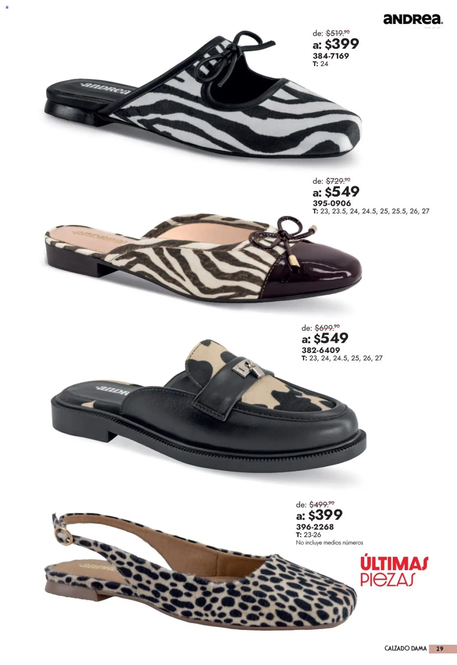 Vista previa las ofertas de la tienda Andrea - Andrea catálogo Outlet desde el 13/09/2026 