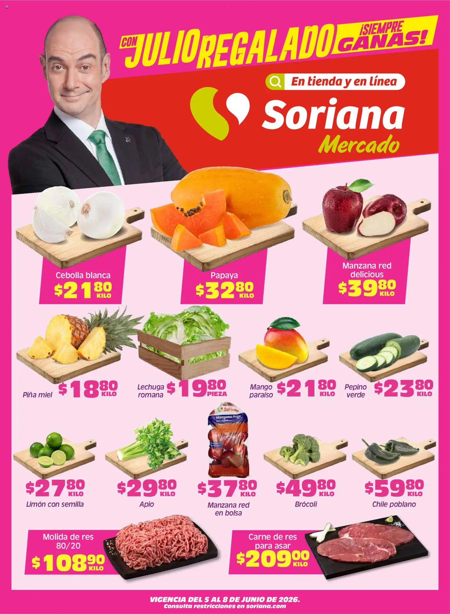 Vista previa las ofertas de la tienda Soriana - Soriana Fin de Semana Mercado: Tamaulipas desde el 05/06/2026 