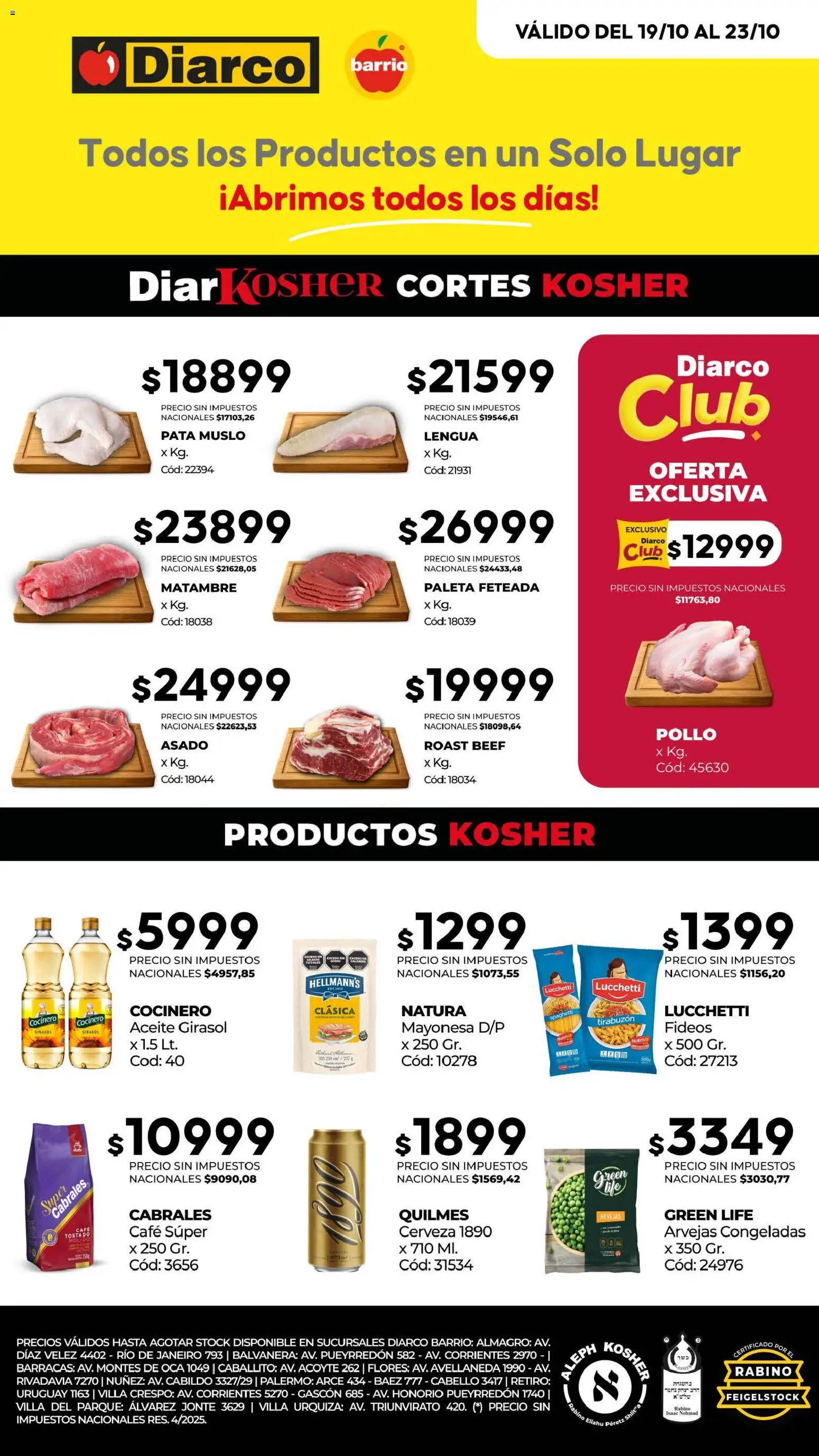 Vista previa del folleto de la tienda Diarco válido desde el 19/10/2026 