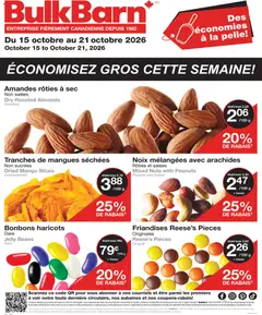 Un aperçu du dépliant Bulk Barn circulaire du magasin Bulk Barn est valide à partir 15 oct. 2026