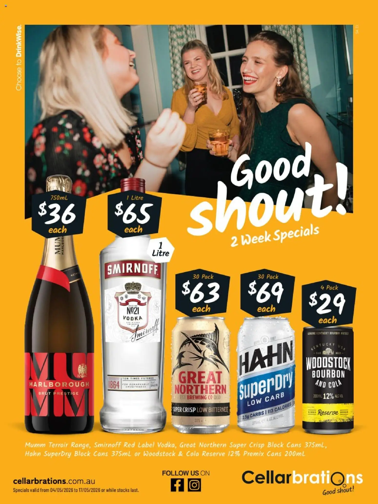 Preview of catalogue Cellarbrations catalogue SA from shop Cellarbrations valid 04/05/2026