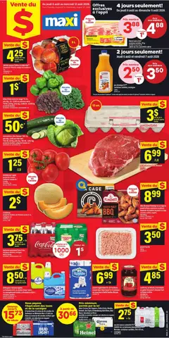 Un aperçu du dépliant Maxi weekly flyer / circulaire du magasin Maxi est valide à partir 6 août 2026