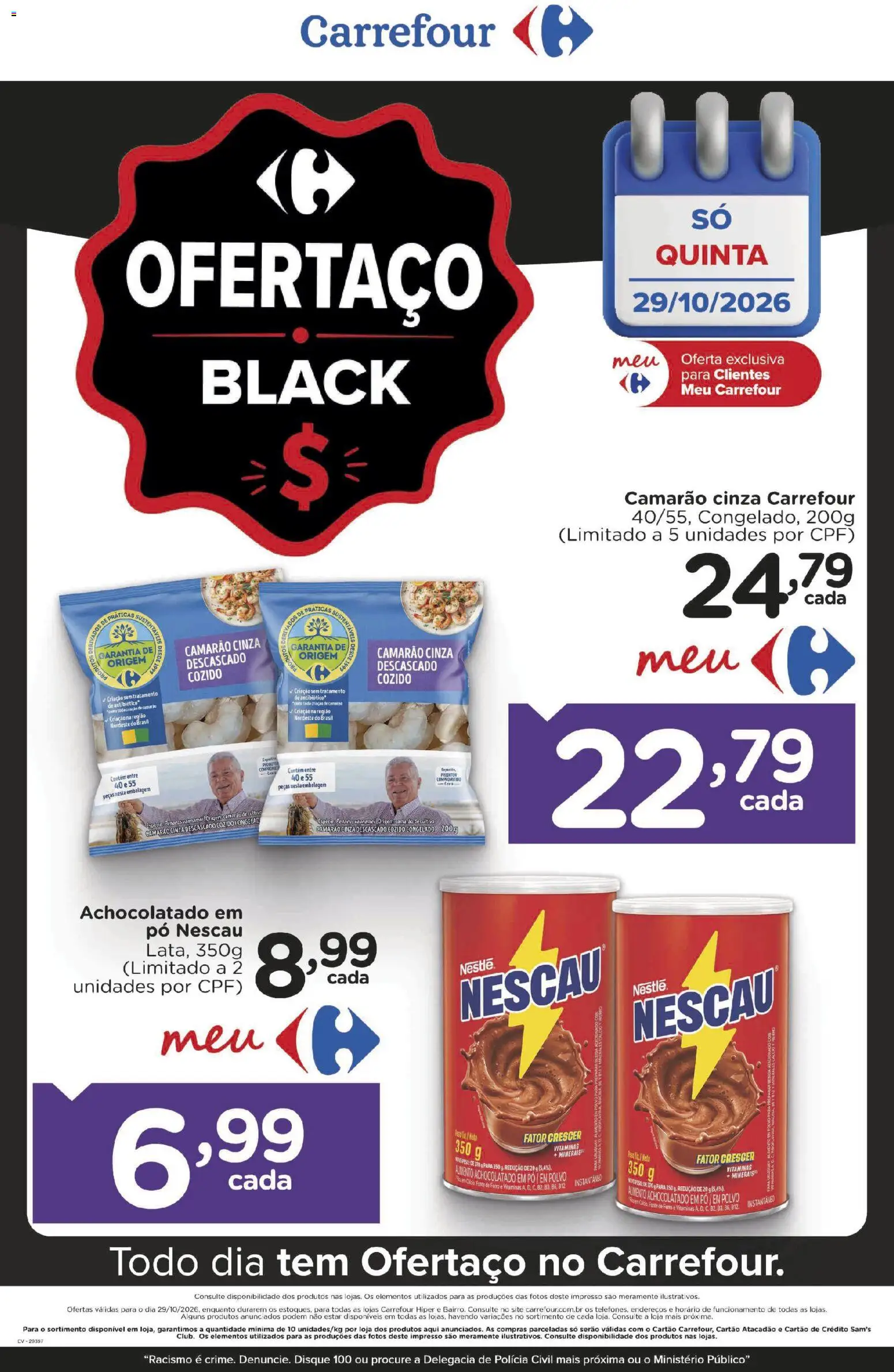 Pré-Visualização do folheto "Carrefour Black Friday" da loja Carrefour válido a partir de 29/10/2026