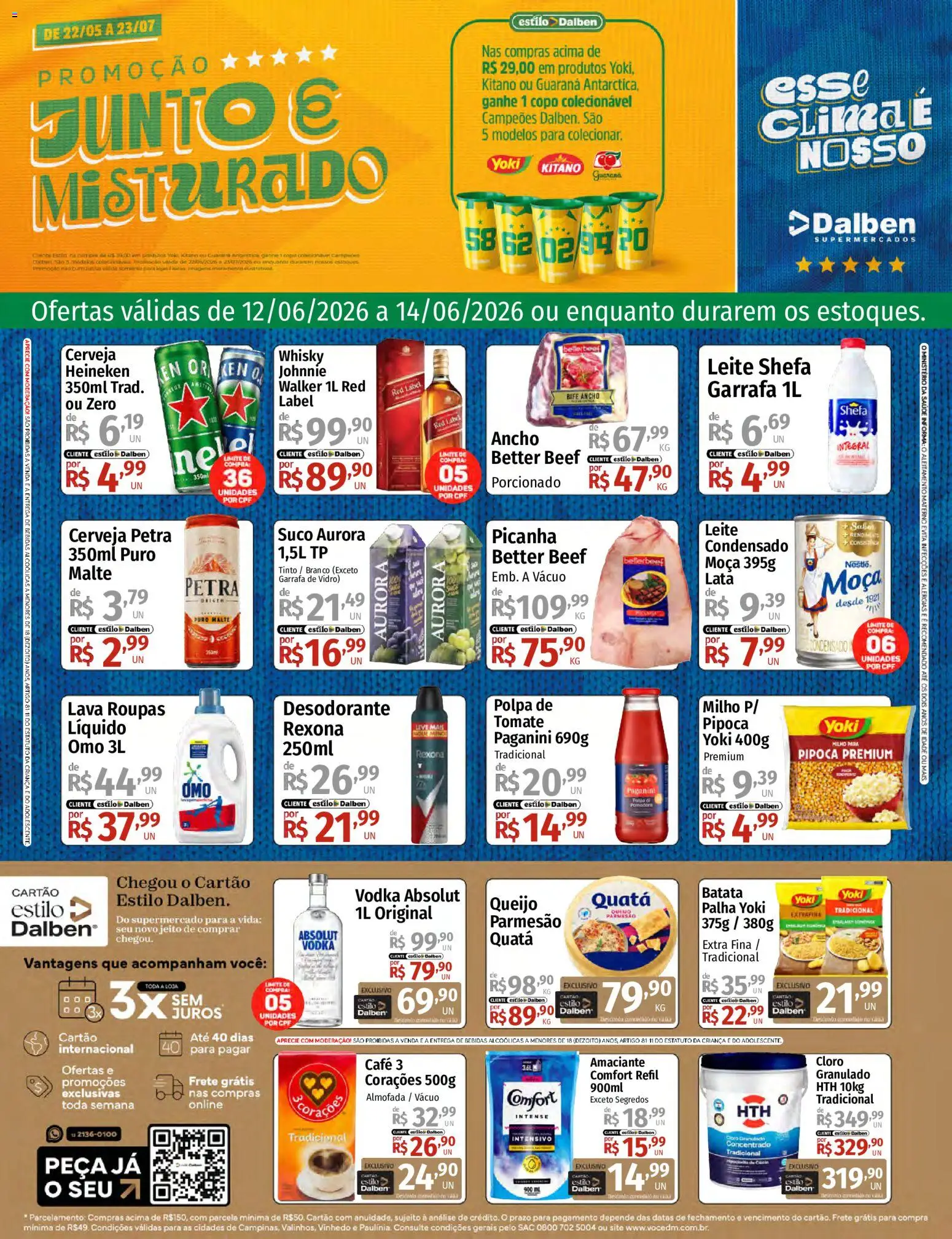 Pré-Visualização do folheto "Supermercado Dalben - Ofertas da semana" da loja Supermercado Dalben válido a partir de 12/06/2026