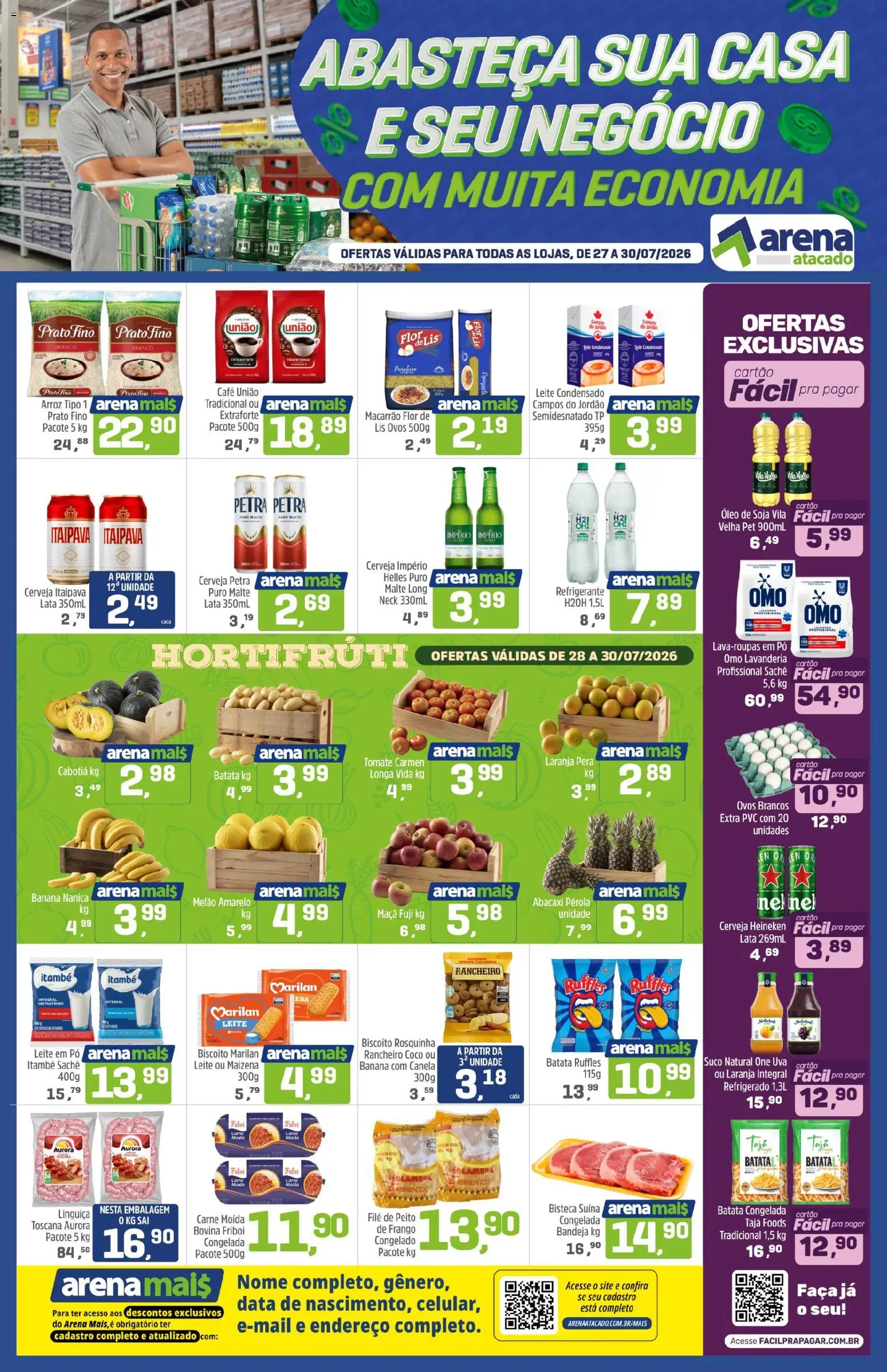 Pré-Visualização do folheto "Arena Atacado - Ofertas da semana" da loja Arena Atacado válido a partir de 27/07/2026