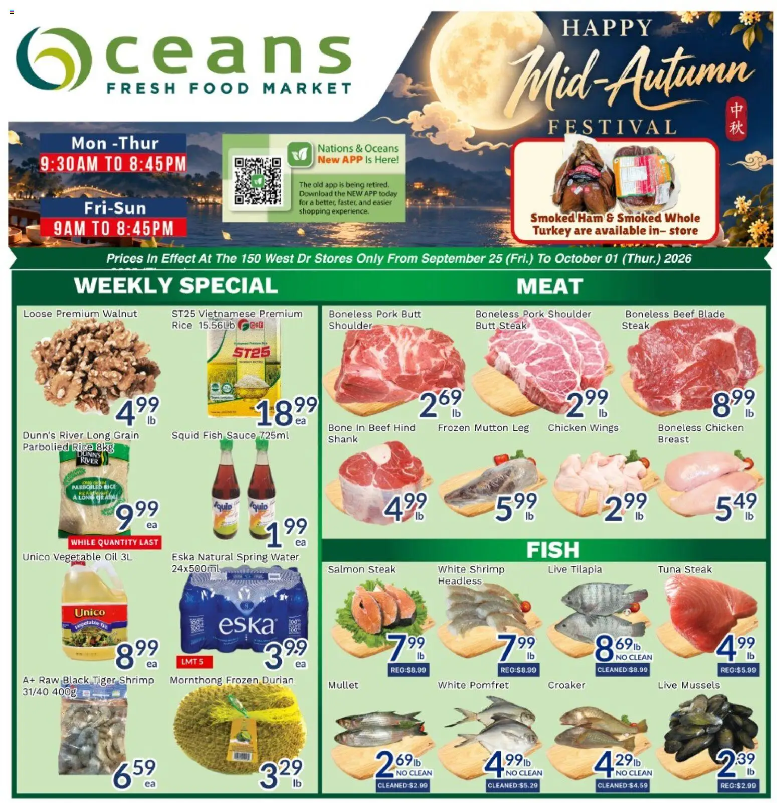 Preview of leaflet Oceans weekly flyer / circulaire from shop Oceans is valid from Sep 25, 2026