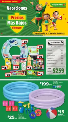 Vista previa las ofertas de la tienda Bodega Aurrerá - Bodega Aurrerá folleto Vacaciones desde el 02/07/2026 