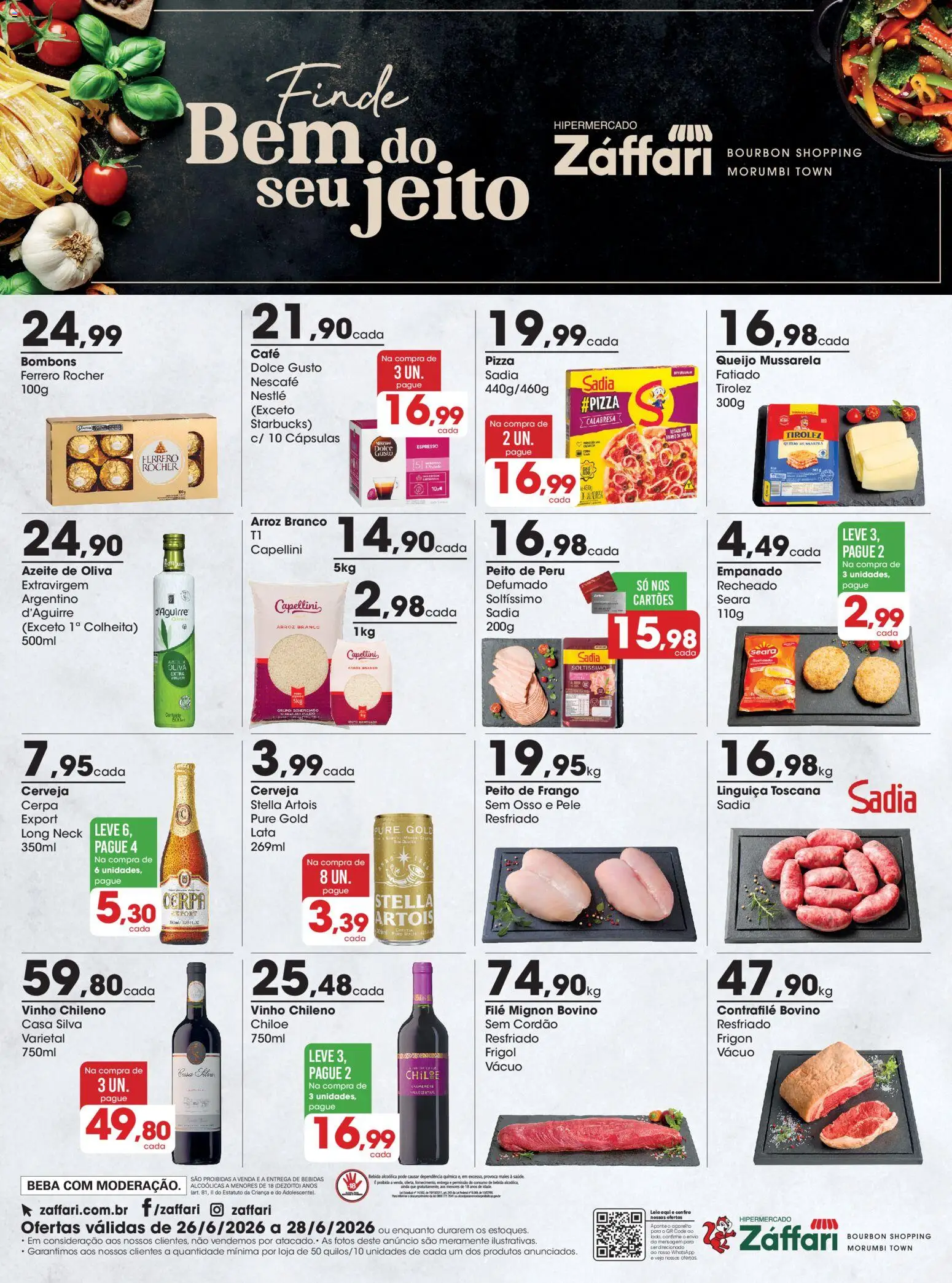 Pré-Visualização do folheto "Zaffari ofertas Final de Semana - SP" da loja Zaffari válido a partir de 26/06/2026