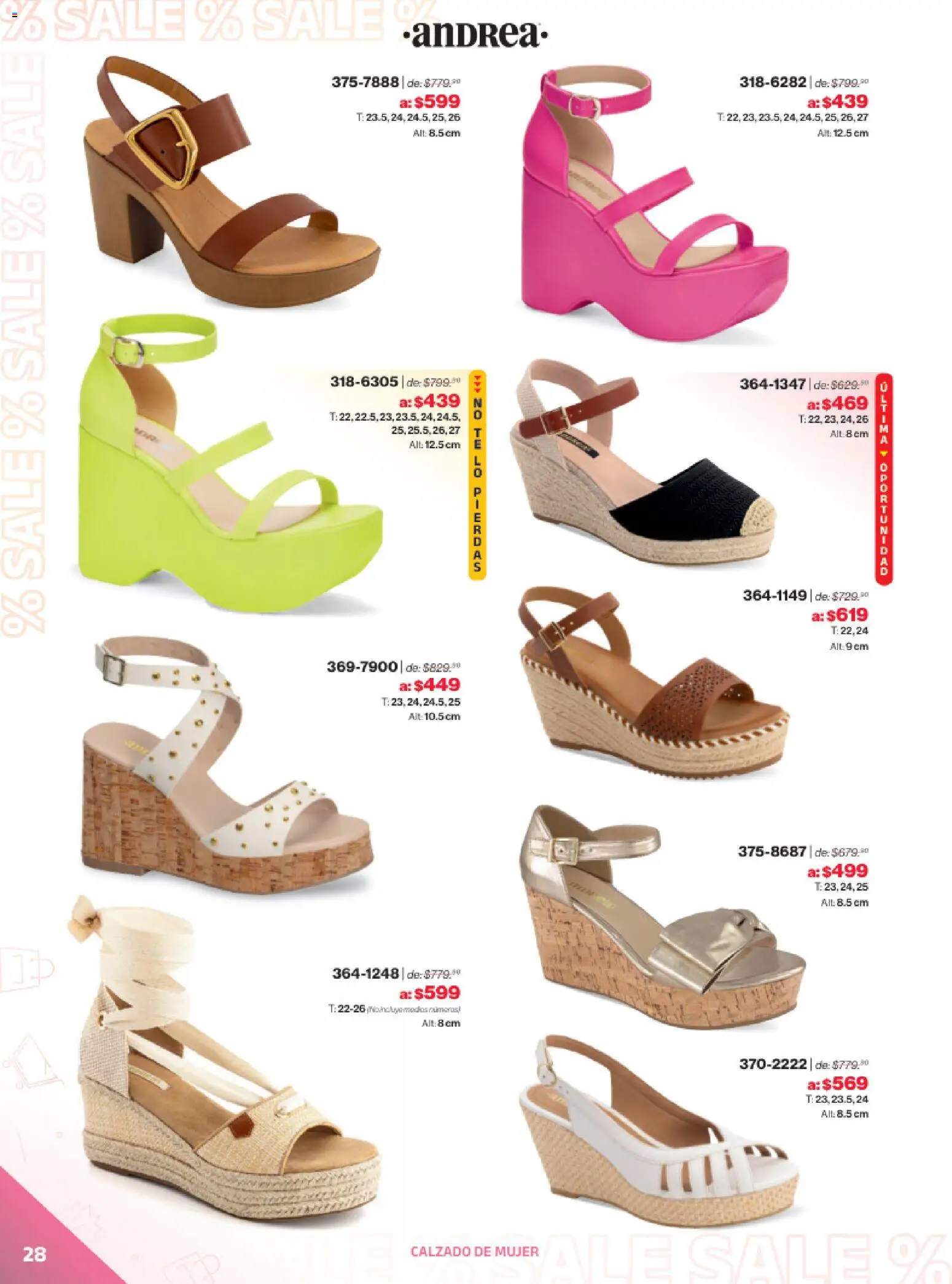 Vista previa las ofertas de la tienda Andrea - Catálogo Outlet desde el 21/12/2025 