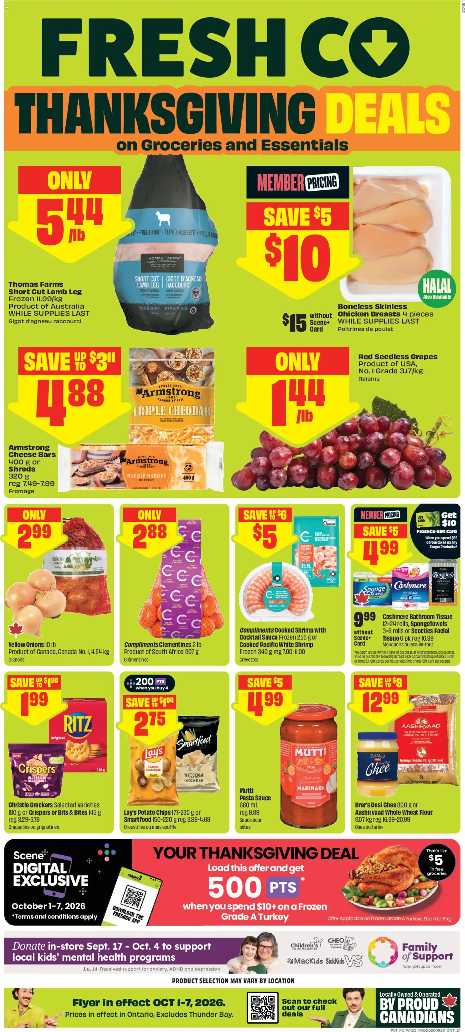Preview of leaflet FreshCo weekly flyer / circulaire from shop FreshCo is valid from Oct 01, 2026