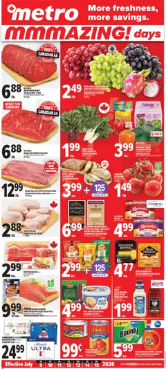 Preview of leaflet Metro weekly flyer - Montréal from shop Metro is valid from Jul 09, 2026