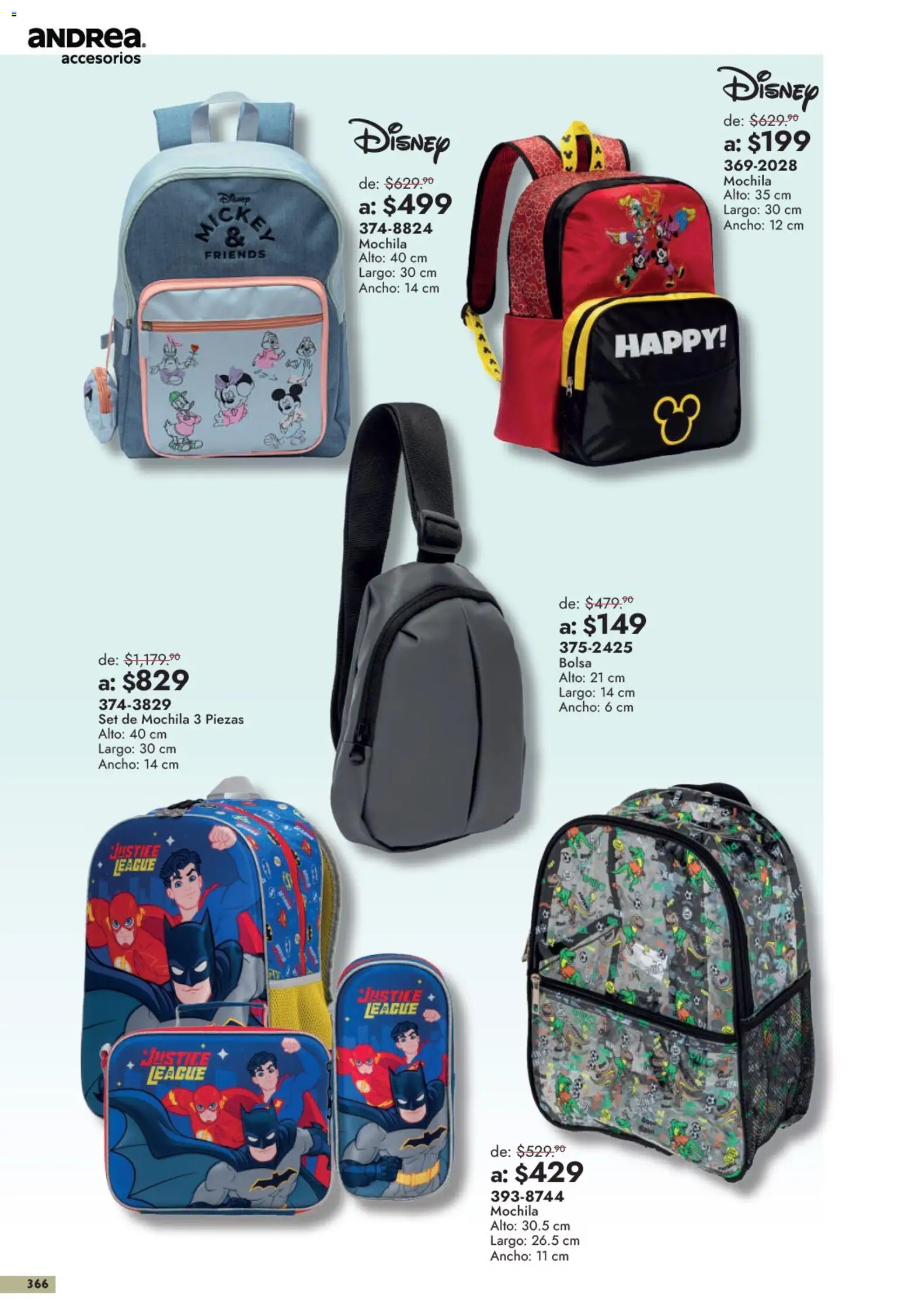 Vista previa las ofertas de la tienda Andrea - Andrea catálogo Outlet desde el 13/09/2026 - Mochila, Bolsa