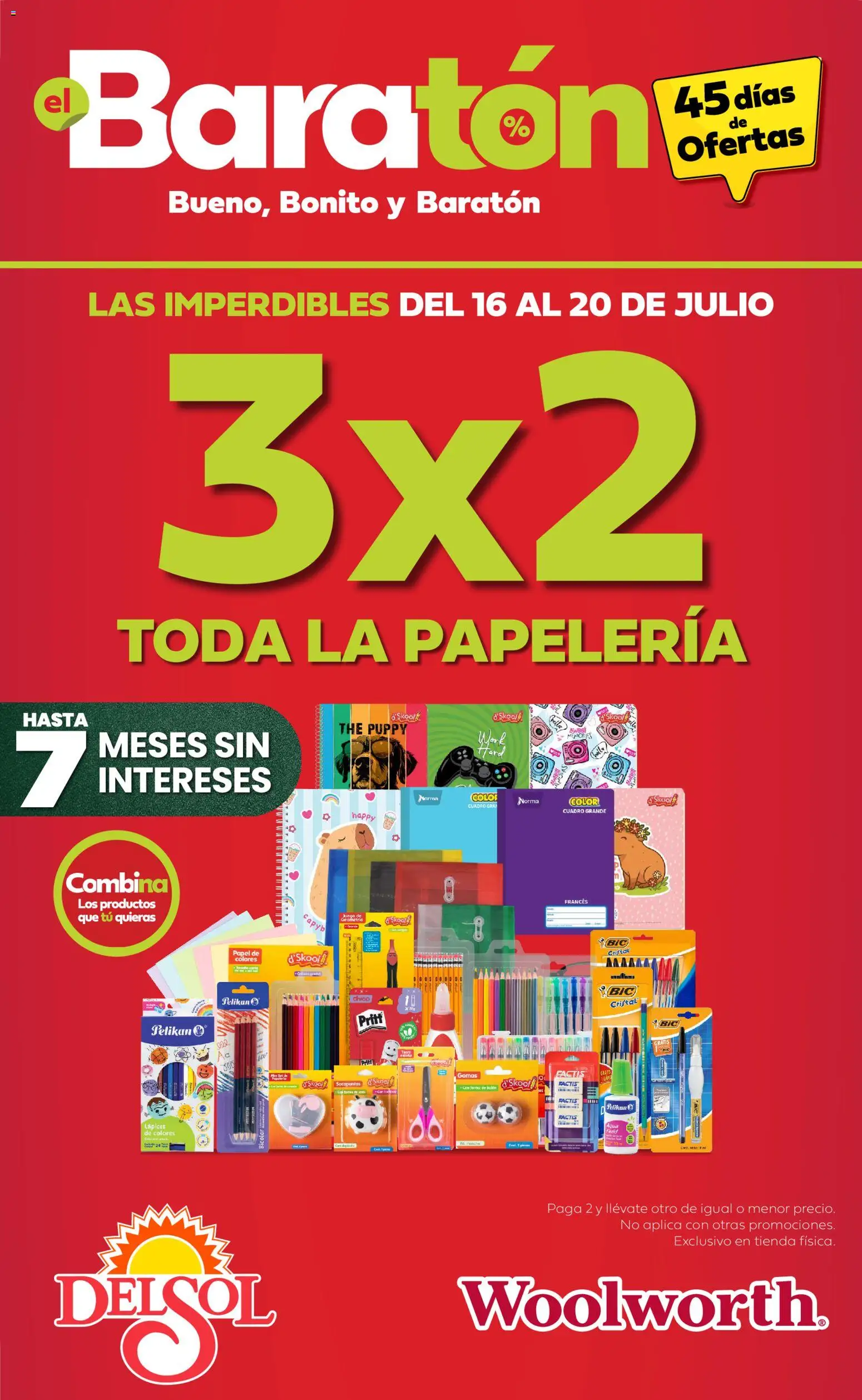 Vista previa las ofertas de la tienda Del Sol y Woolworth - Del Sol y Woolworth catálogo Bueno, Bonito y Baratón desde el 16/07/2026 - Juego, Cuadro