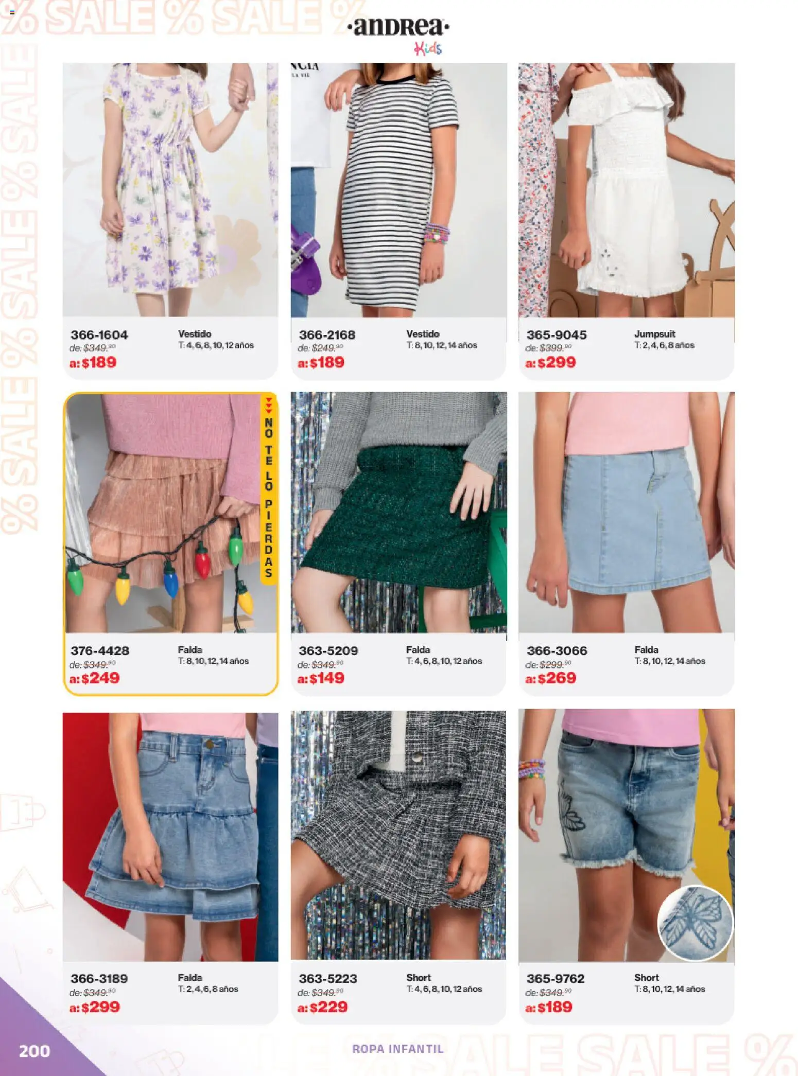 Vista previa las ofertas de la tienda Andrea - Catálogo Outlet desde el 21/12/2025 - Vestido, Ropa, Short, Falda