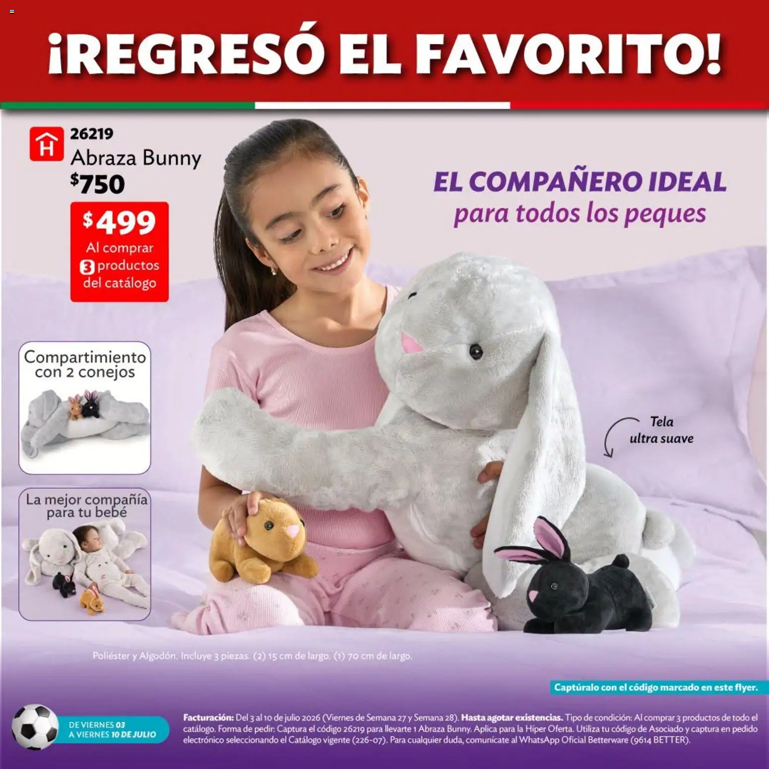 Vista previa las ofertas de la tienda Betterware - Betterware catálogo Llévate tus favoritos desde el 03/07/2026 