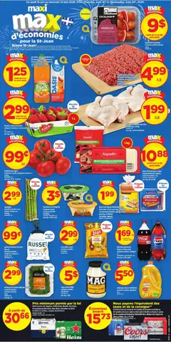 Preview of leaflet Maxi weekly flyer / circulaire from shop Maxi is valid from Jun 18, 2026