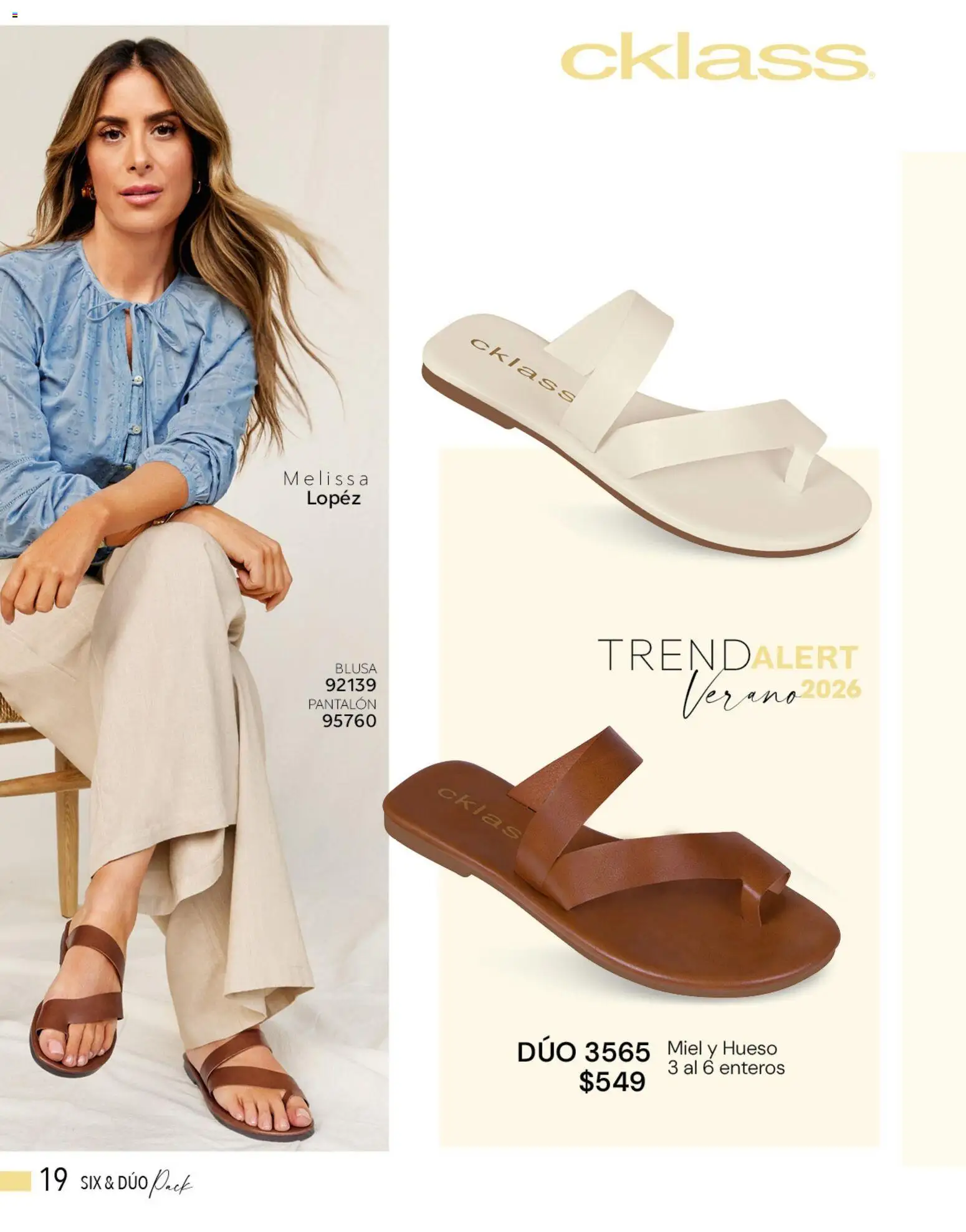 Vista previa las ofertas de la tienda Cklass - Cklass catálogo Novedades de verano calzado desde el 01/05/2026 - Blusa, Miel
