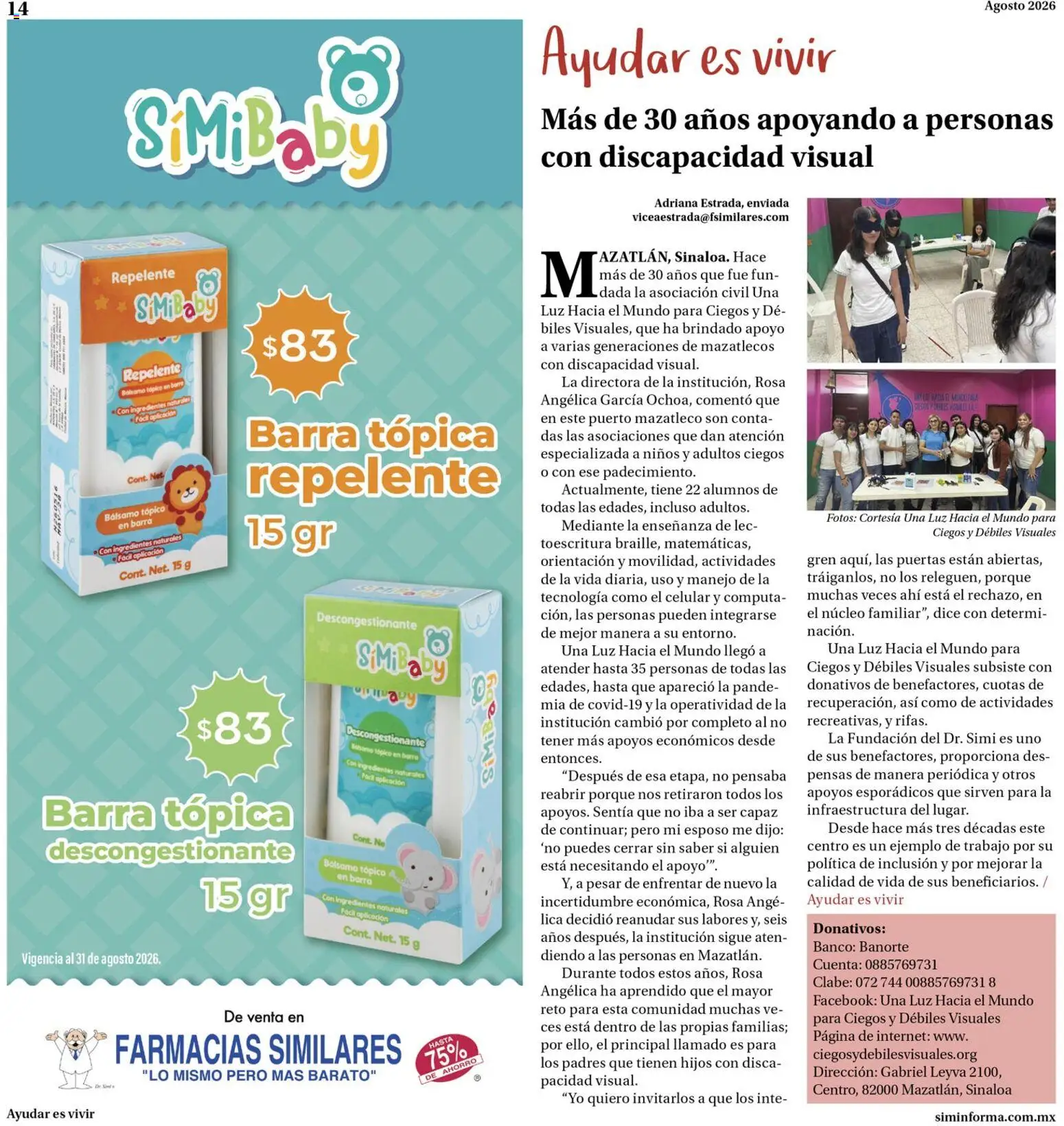 Vista previa las ofertas de la tienda Farmacias Similares - Farmacias Similares catálogo desde el 01/08/2026 