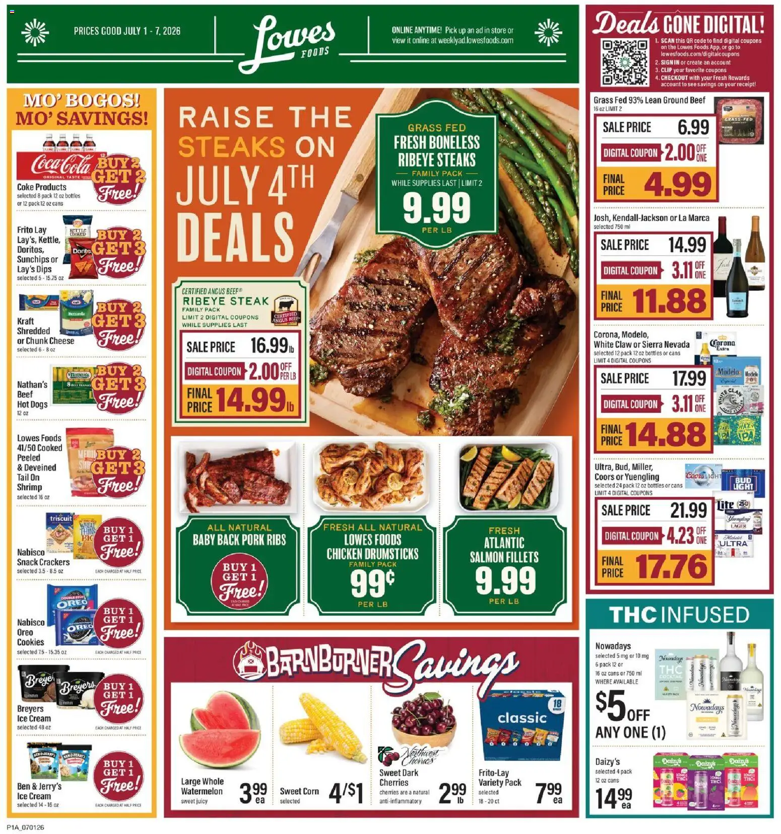 Ad Preview of Lowes Foods Lowes Foods Weekly Ad from 07/01/2026