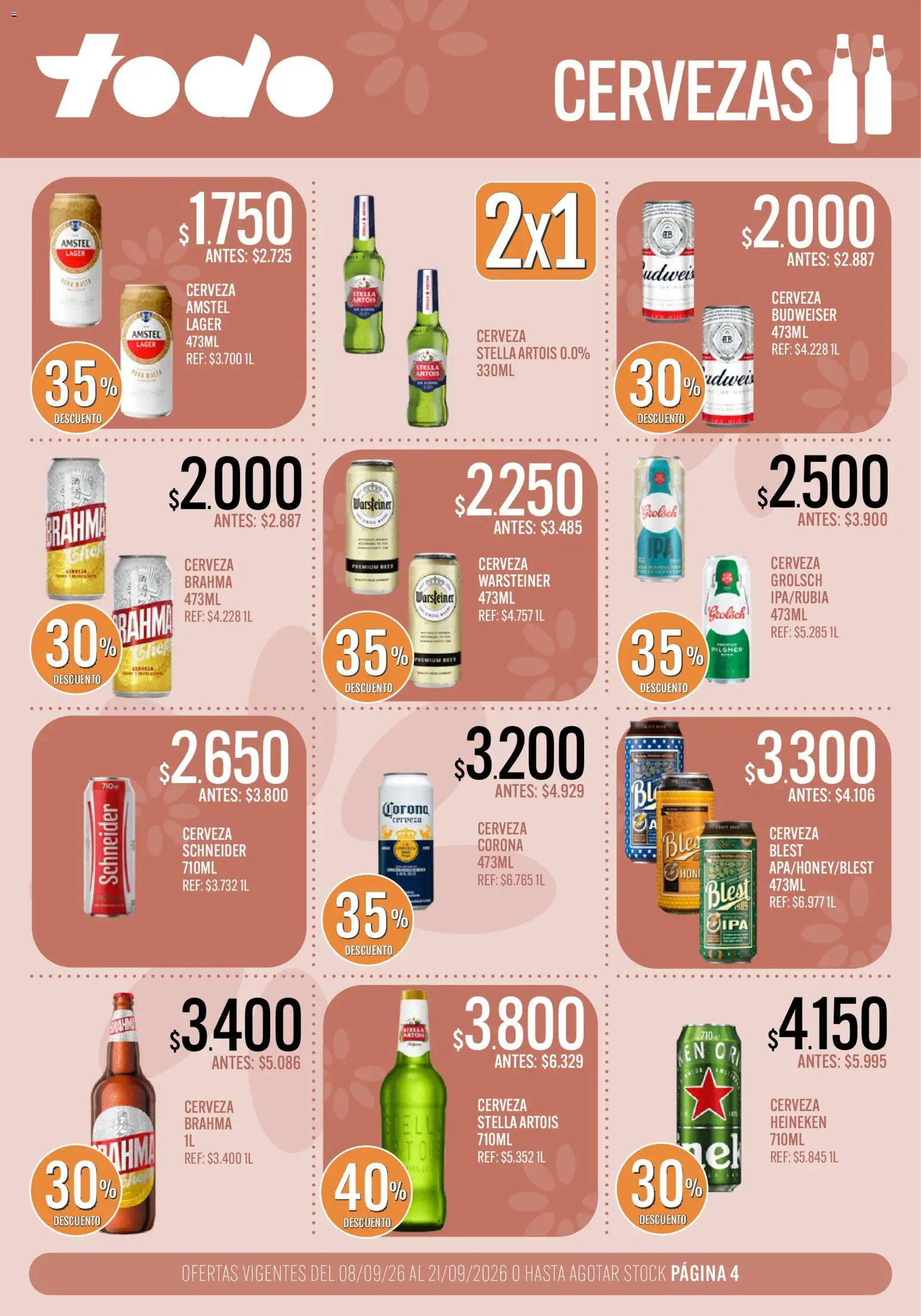 Vista previa del folleto de la tienda Supermercados TODO válido desde el 08/09/2026 