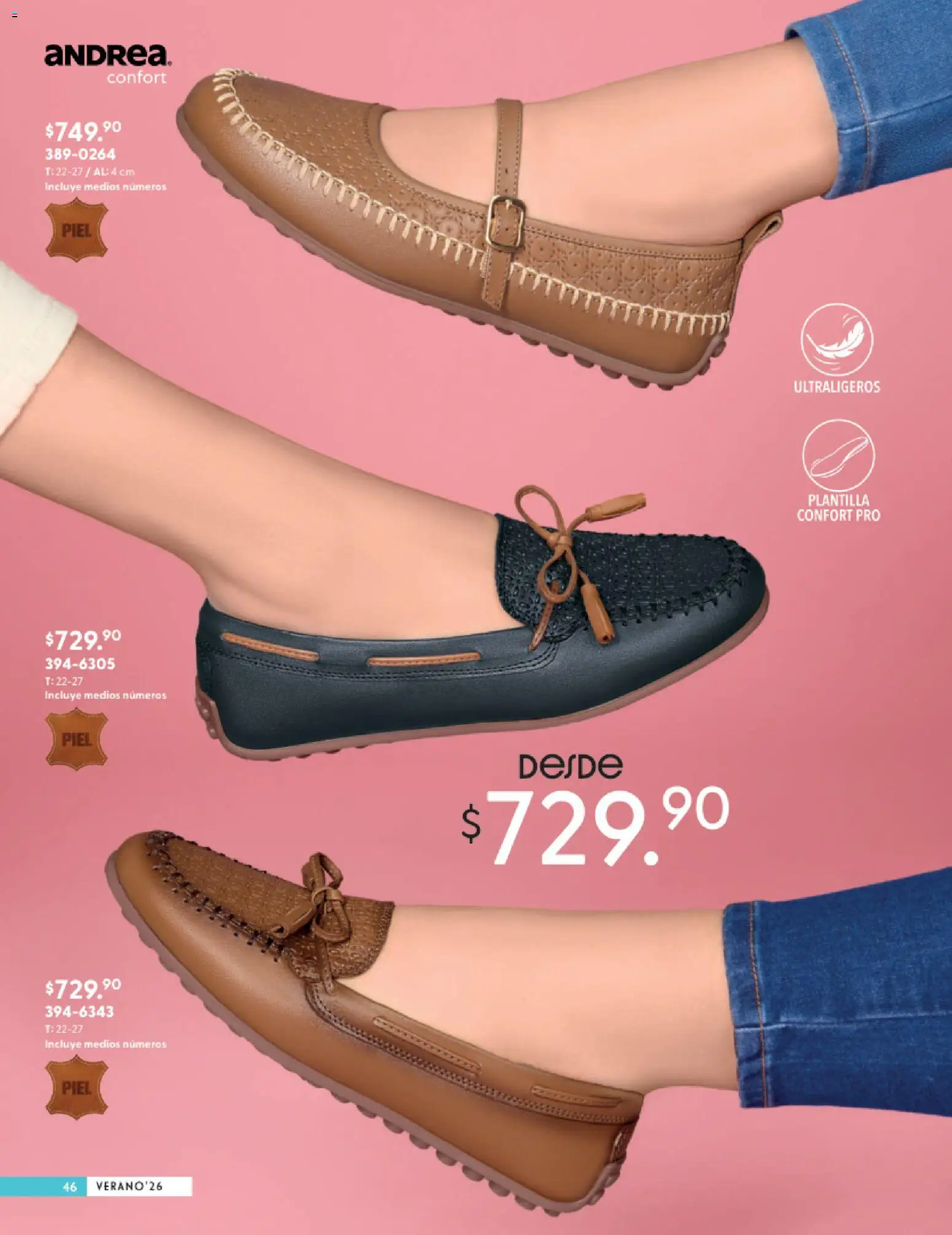 Vista previa las ofertas de la tienda Andrea - Andrea catálogo Calzado Confort desde el 24/05/2026 