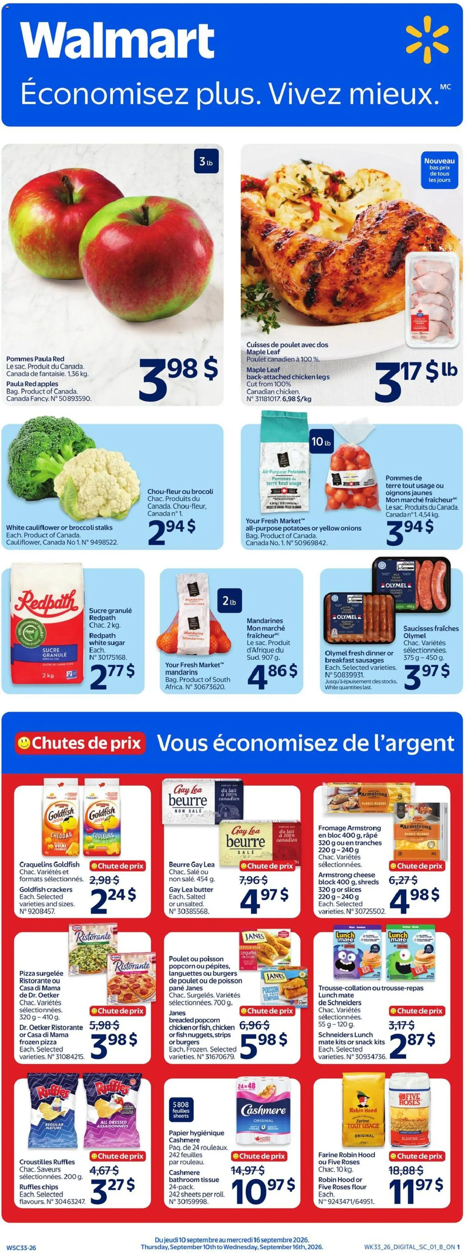 Preview of leaflet Walmart circulaire from shop Walmart is valid from Sep 10, 2026