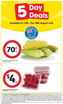 Preview of catalogue IGA 5 Day Deals VIC from shop Coles valid 14/08/2026