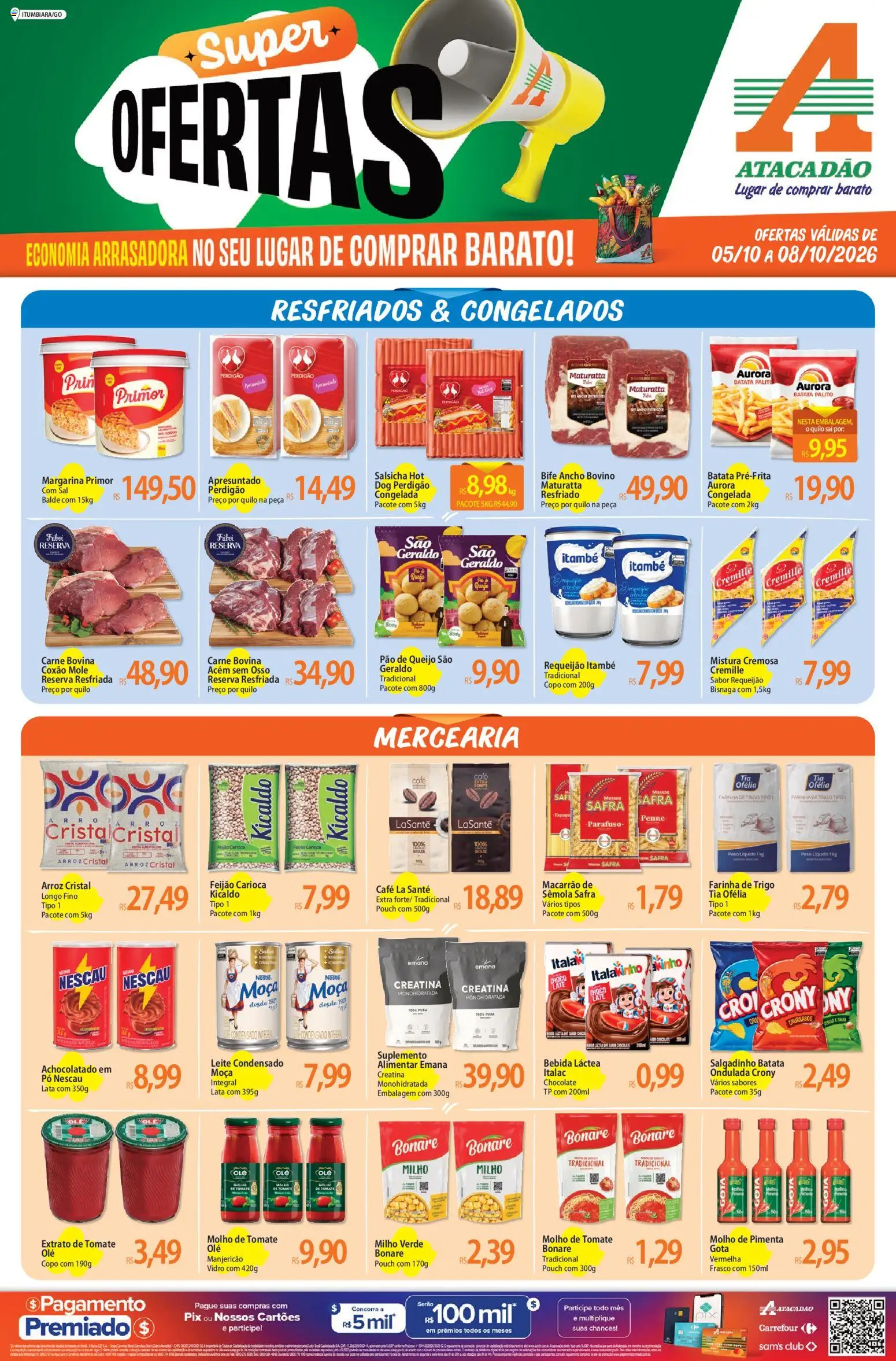 Pré-Visualização do folheto "Atacadão ofertas - GO" da loja Atacadão válido a partir de 05/10/2026