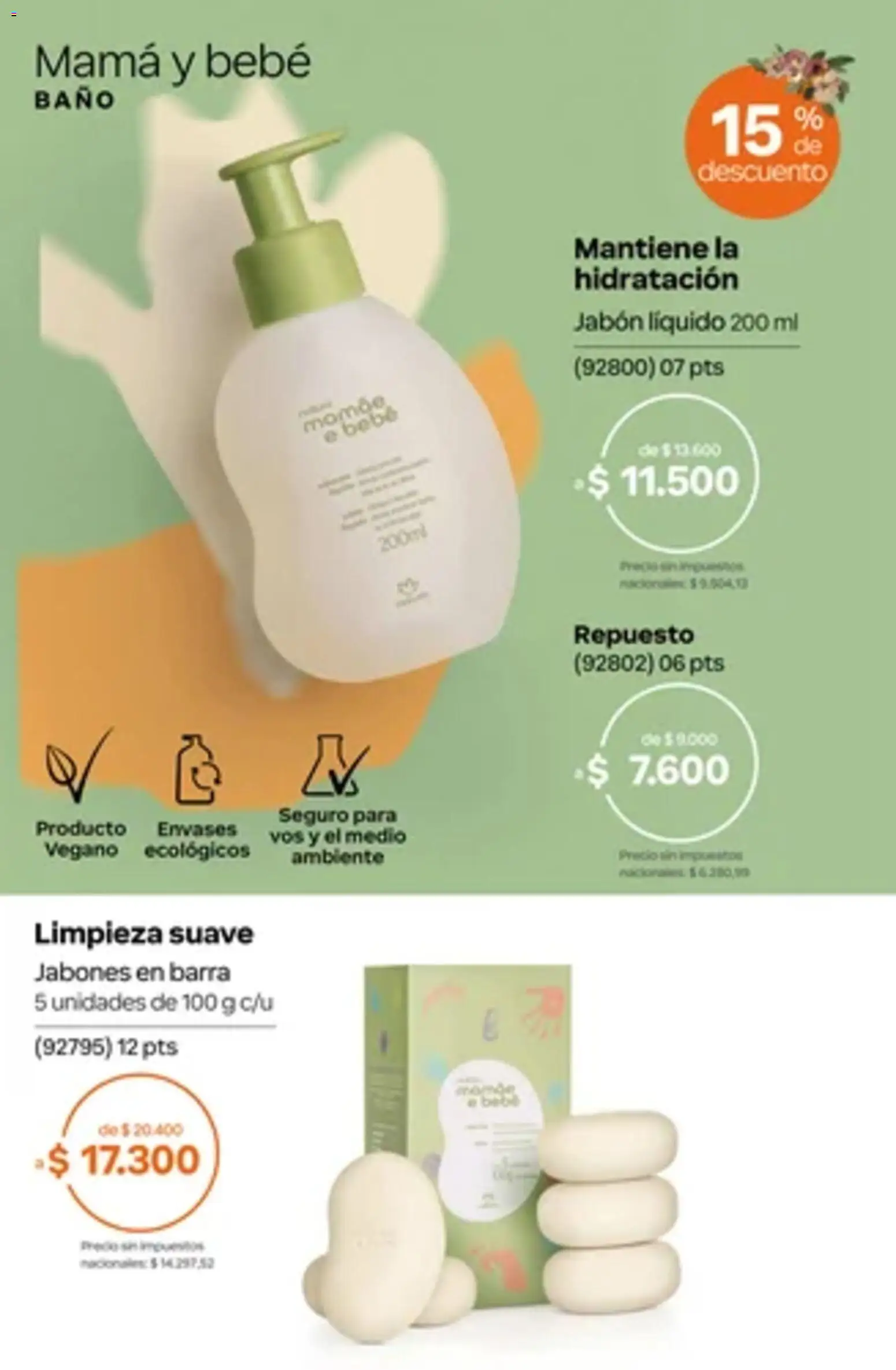 Vista previa del folleto de la tienda Natura válido desde el 01/10/2026 - Baño, Jabón, Jabón líquido