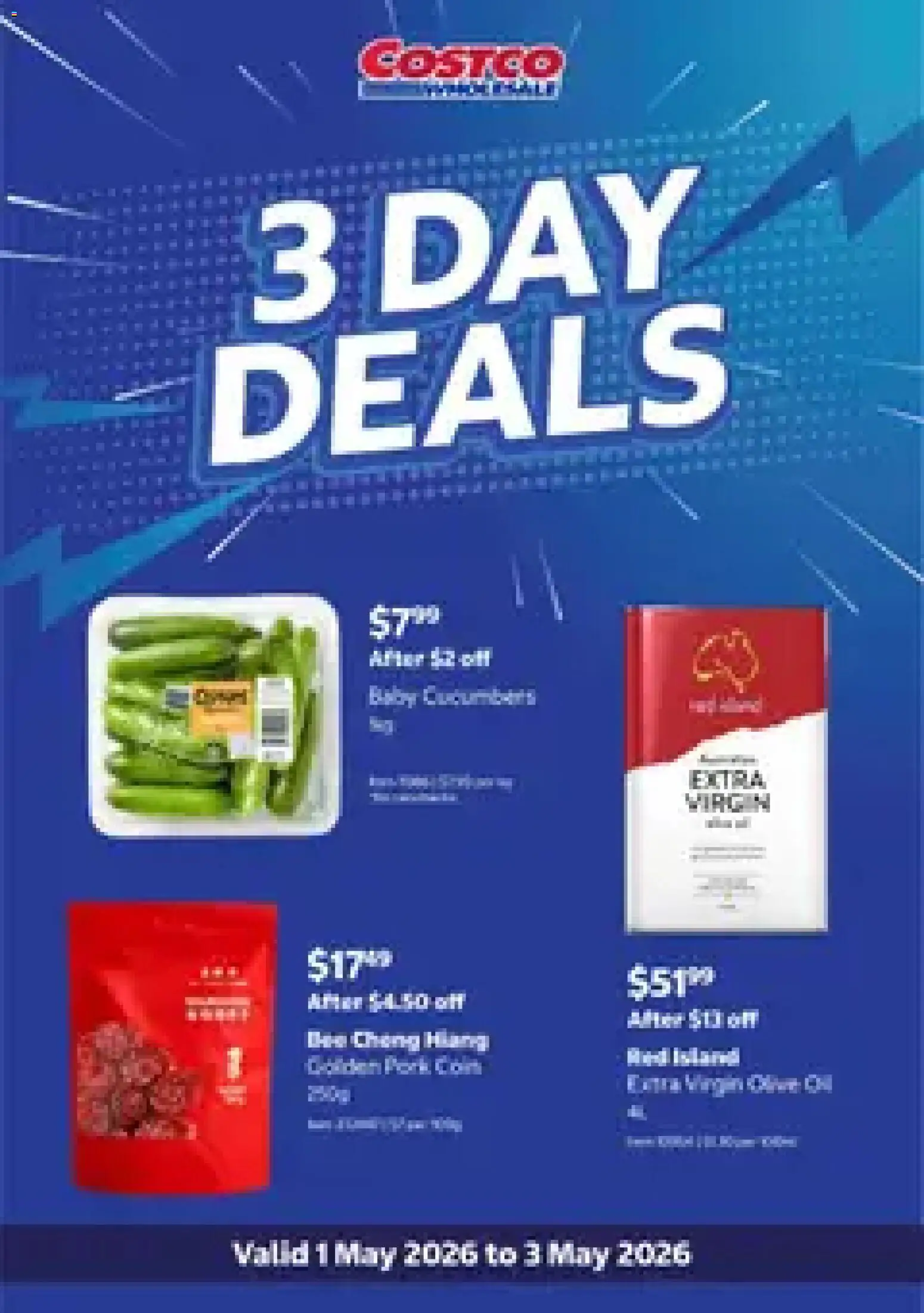 Preview of catalogue Costco catalogue 3 day deals from shop Costco valid 01/05/2026