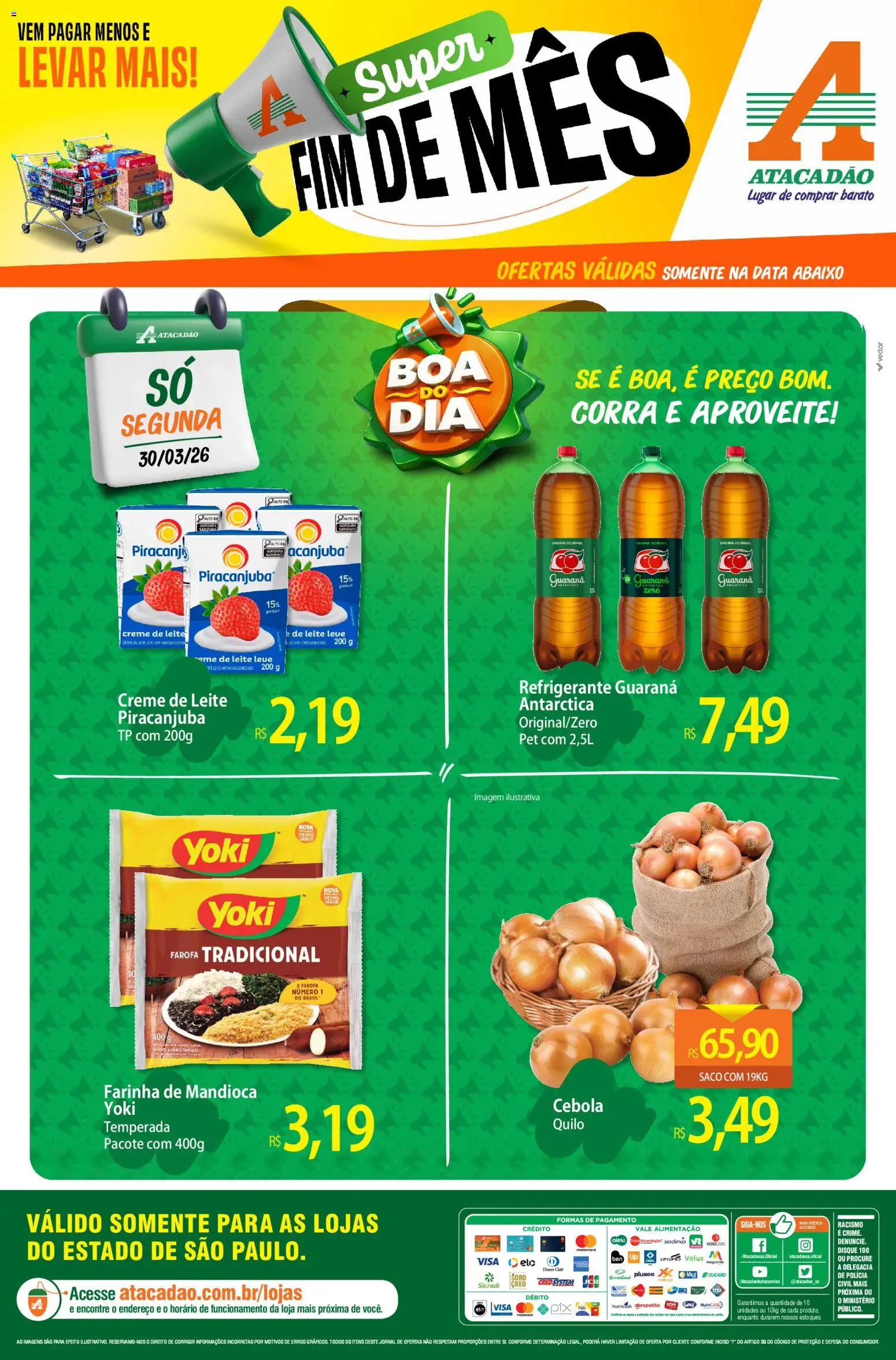 Pré-Visualização do folheto "Atacadão ofertas - SP" da loja Atacadão válido a partir de 30/03/2026