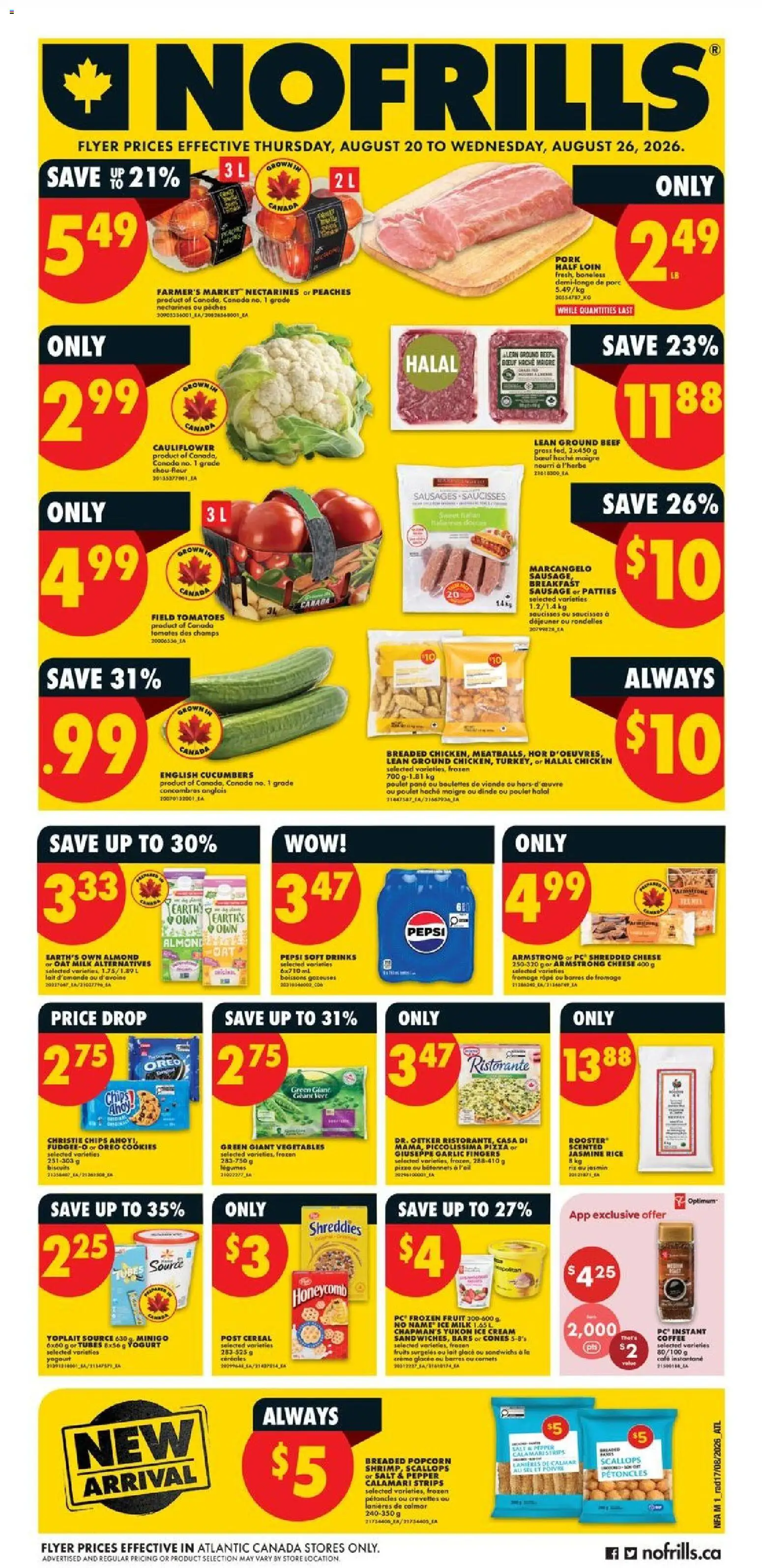 Preview of leaflet No Frills weekly flyer - NS from shop No Frills is valid from Aug 20, 2026