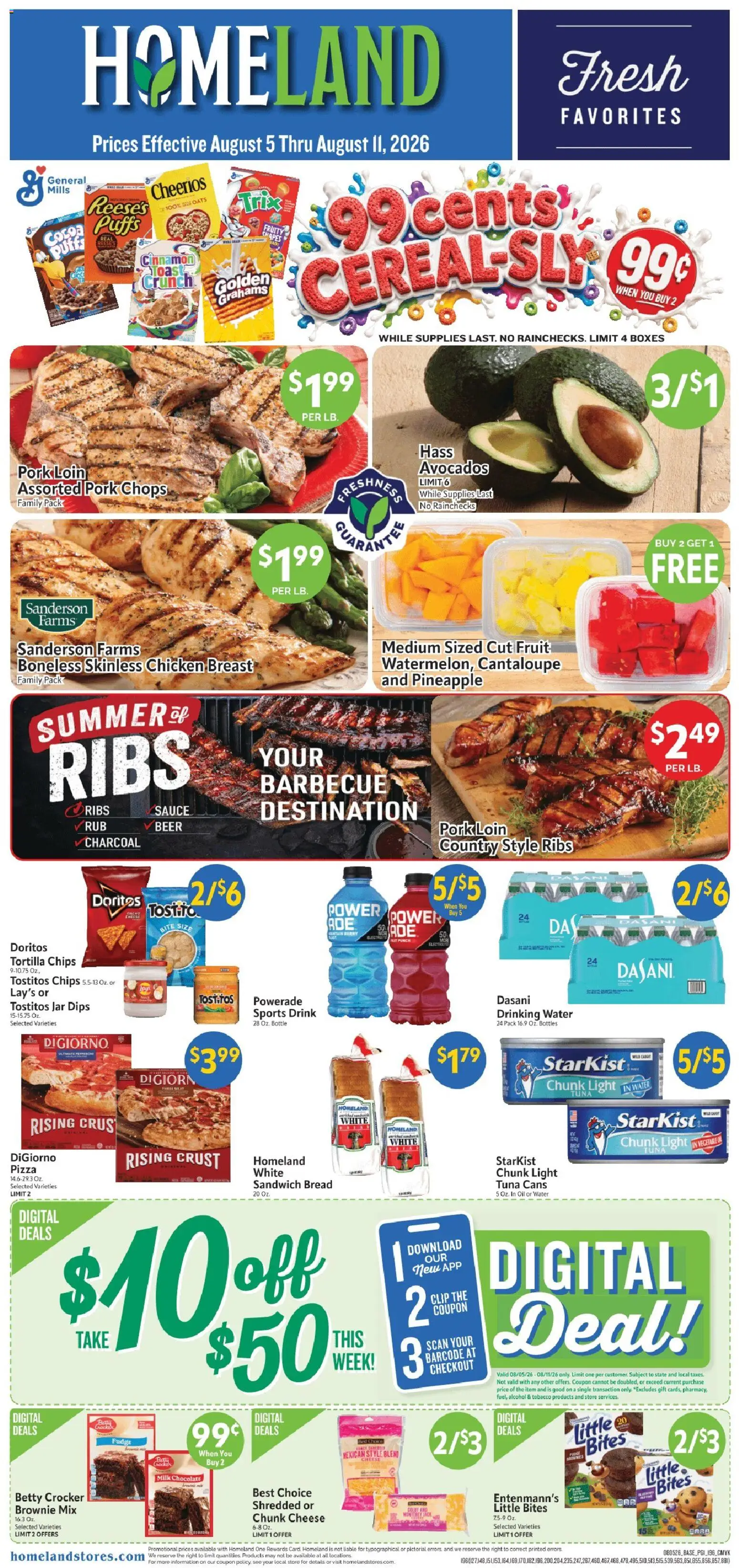 Ad Preview of Homeland Homeland Weekly Ad from 08/05/2026