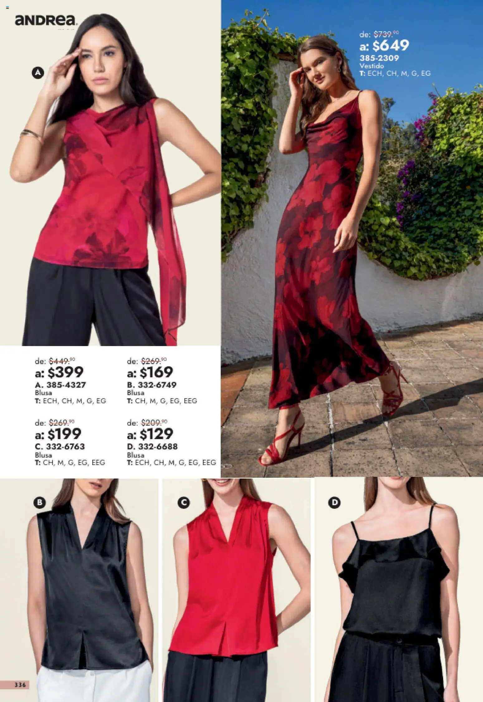 Vista previa las ofertas de la tienda Andrea - Andrea catálogo Outlet desde el 26/07/2026 