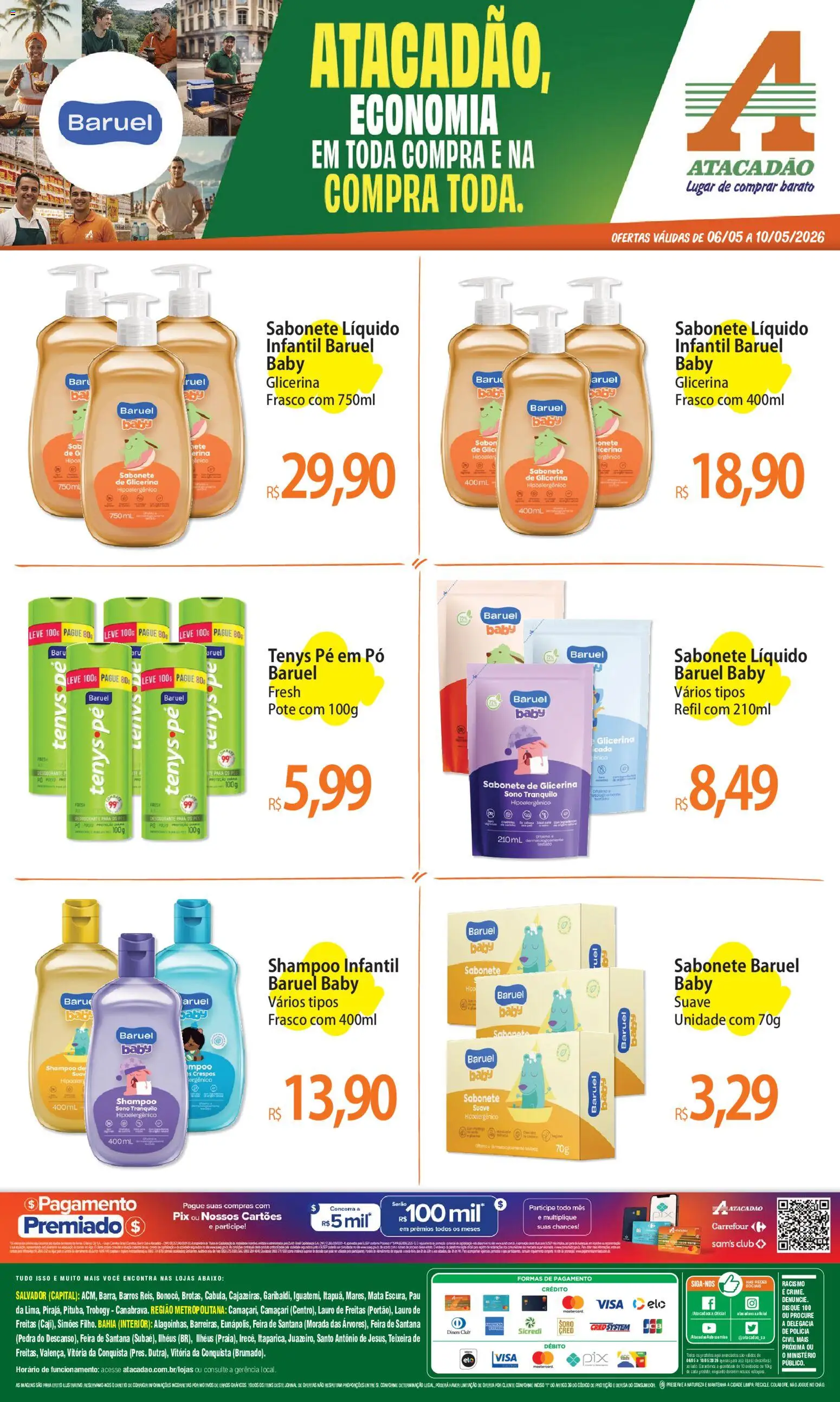 Pré-Visualização do folheto "Atacadão ofertas - BA" da loja Atacadão válido a partir de 06/05/2026