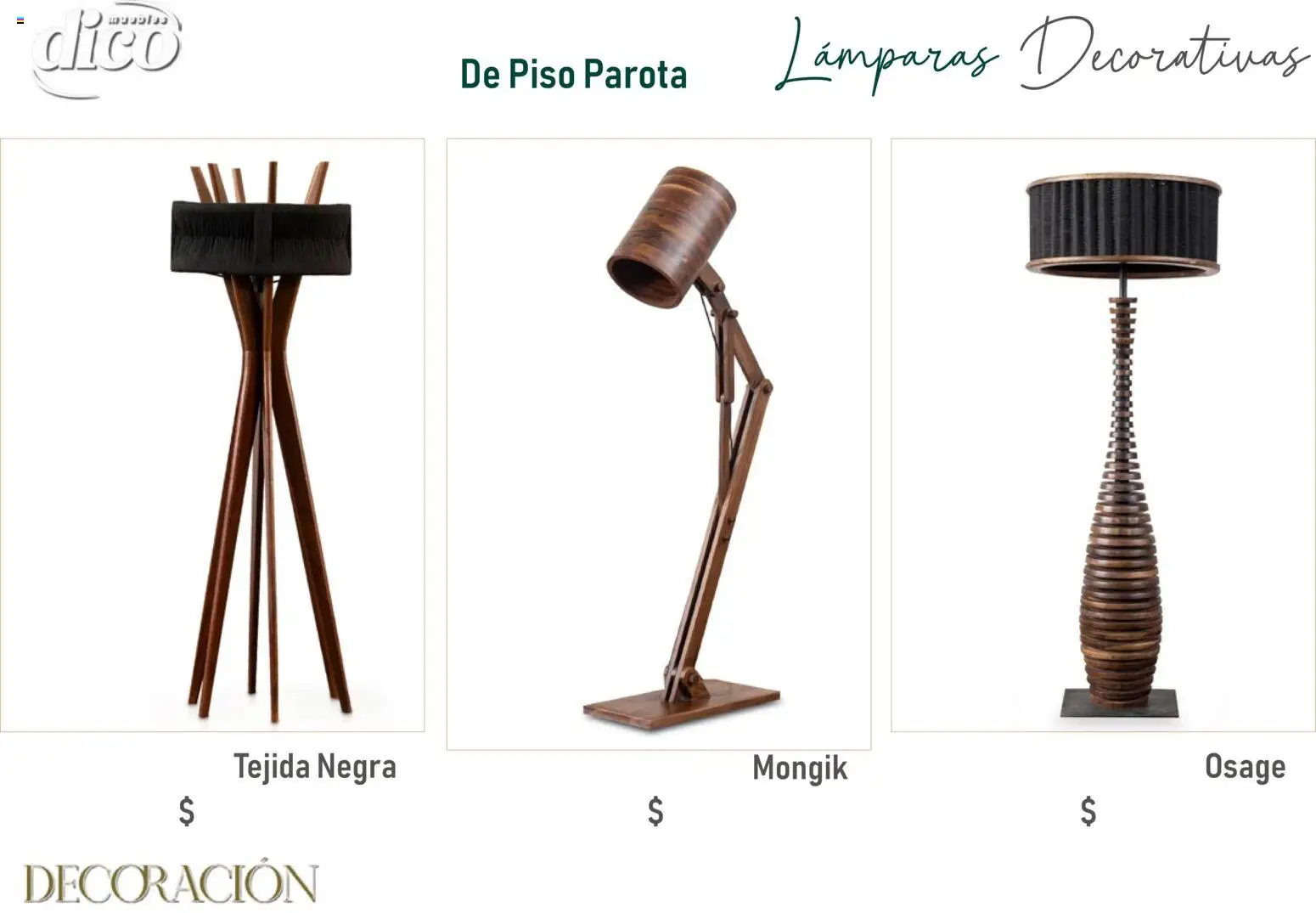 Vista previa las ofertas de la tienda Muebles Dico - Catálogo Decoración desde el 09/12/2025 