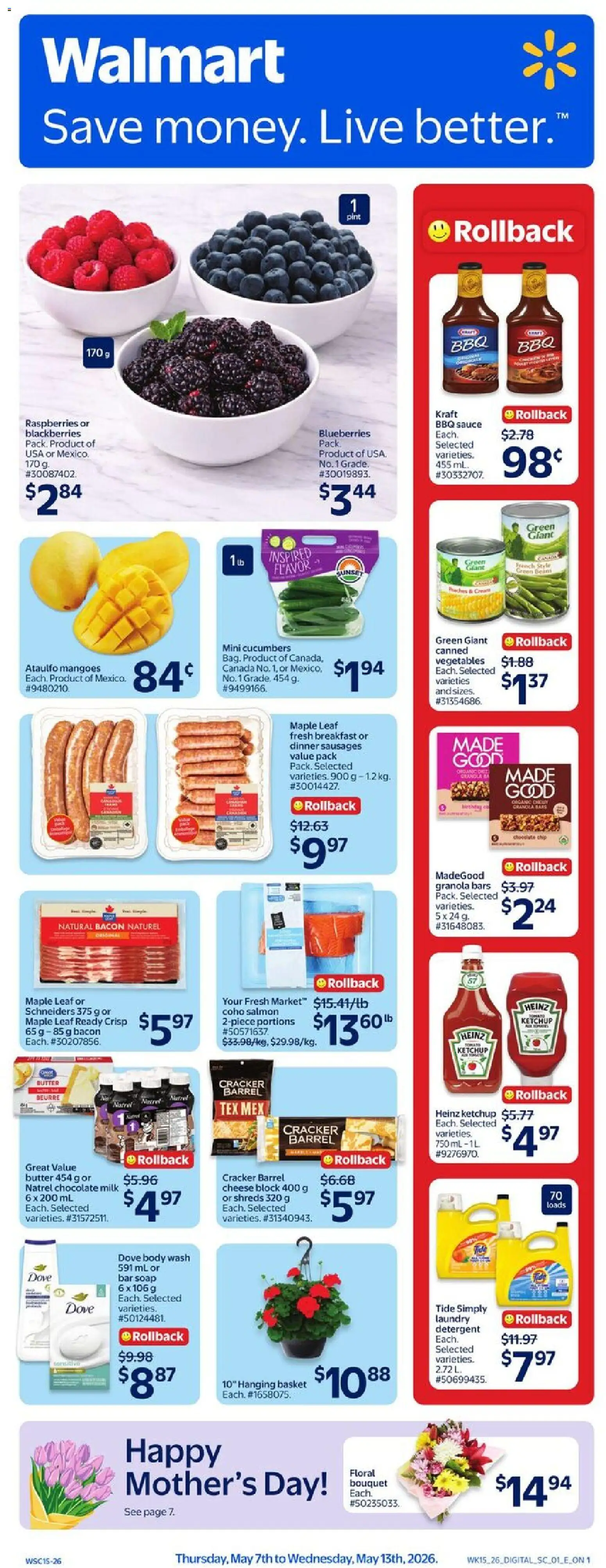 Preview of leaflet Walmart weekly flyer from shop Walmart is valid from May 07, 2026