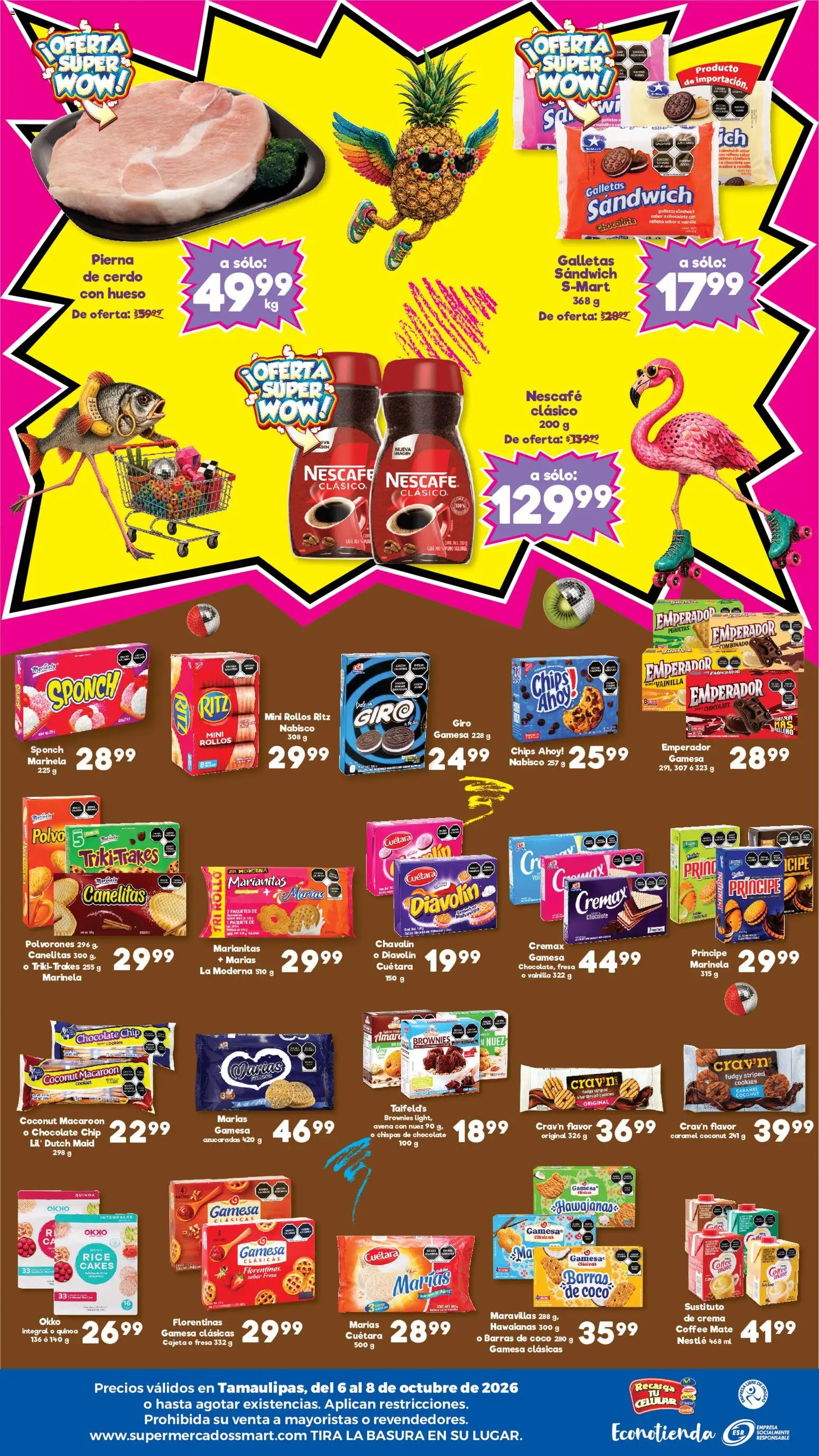 Vista previa las ofertas de la tienda S-Mart - S-Mart folleto Ofertas de feria Matamoros, Nuevo Laredo, Reynosa desde el 06/10/2026 